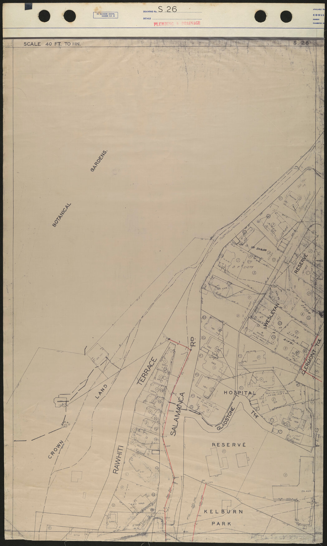 40 Foot to an Inch Record Sheet, sheet S26