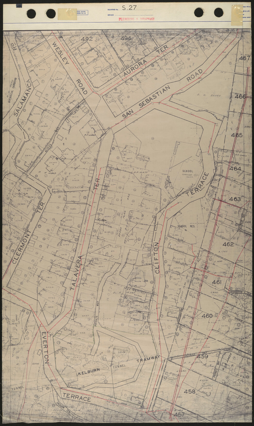 40 Foot to an Inch Record Sheet, sheet S27