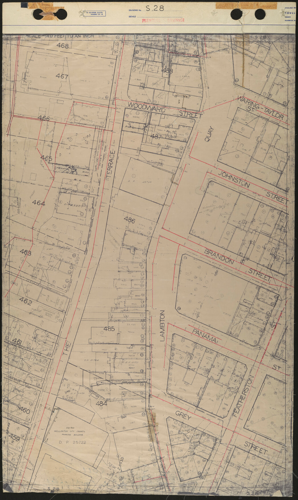 40 Foot to an Inch Record Sheet, sheet S28
