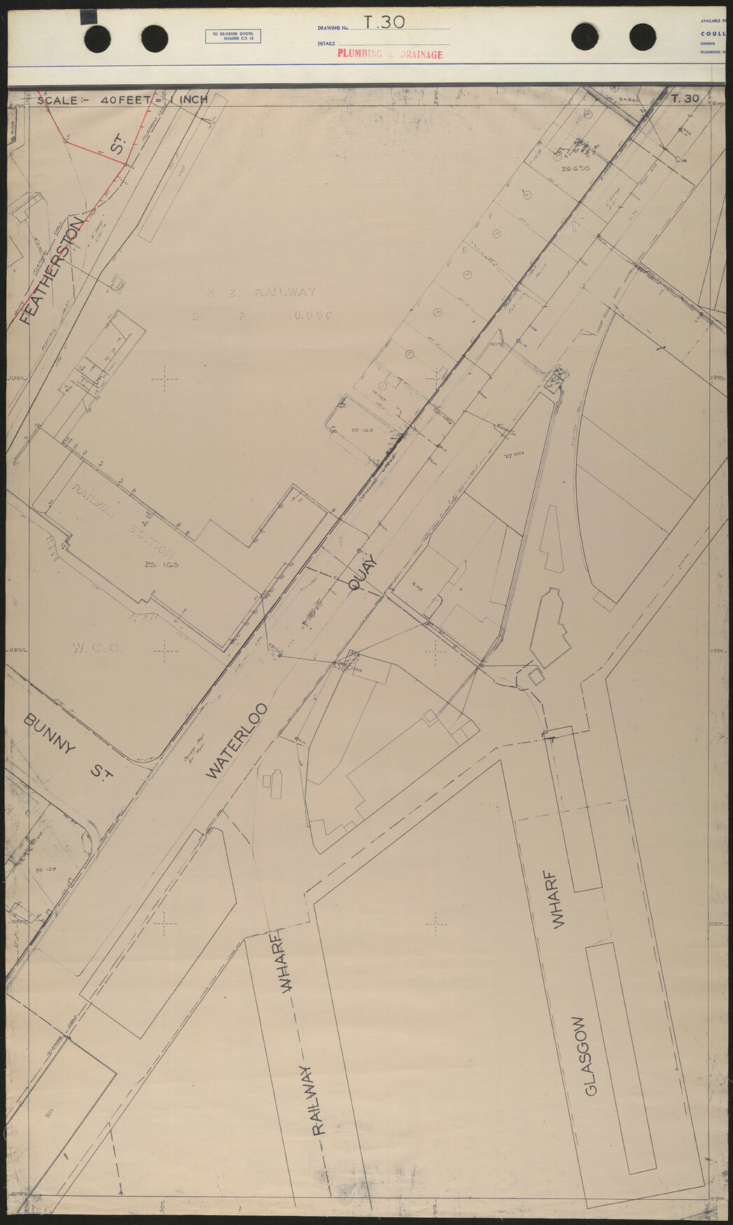 40 Foot to an Inch Record Sheet, sheet T30