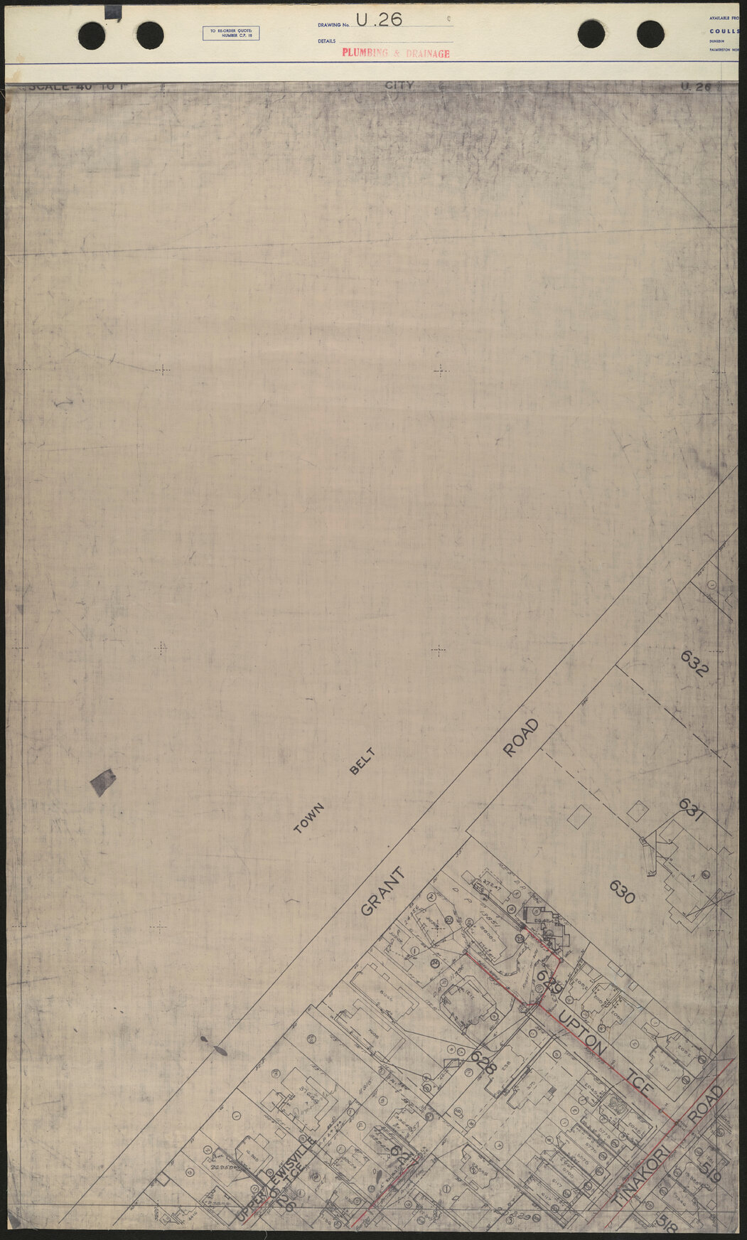 40 Foot to an Inch Record Sheet, sheet U26