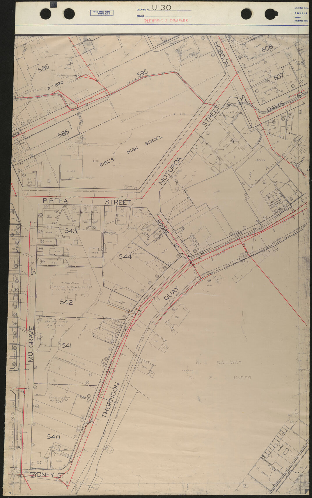 40 Foot to an Inch Record Sheet, sheet U30