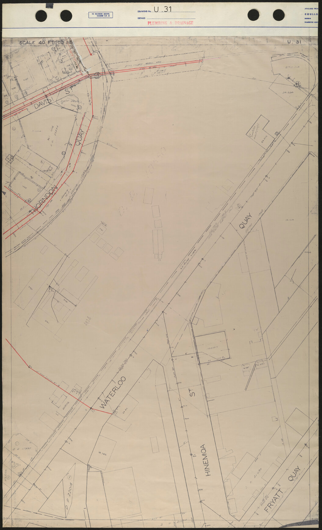 40 Foot to an Inch Record Sheet, sheet U31