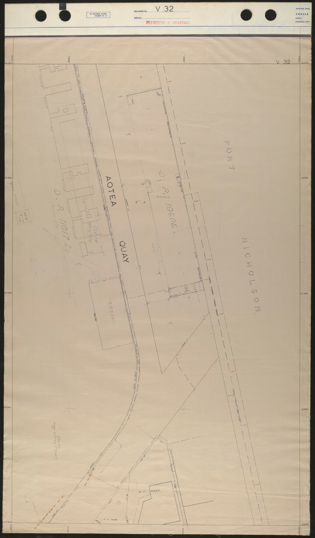 40 Foot to an Inch Record Sheet, sheet V32