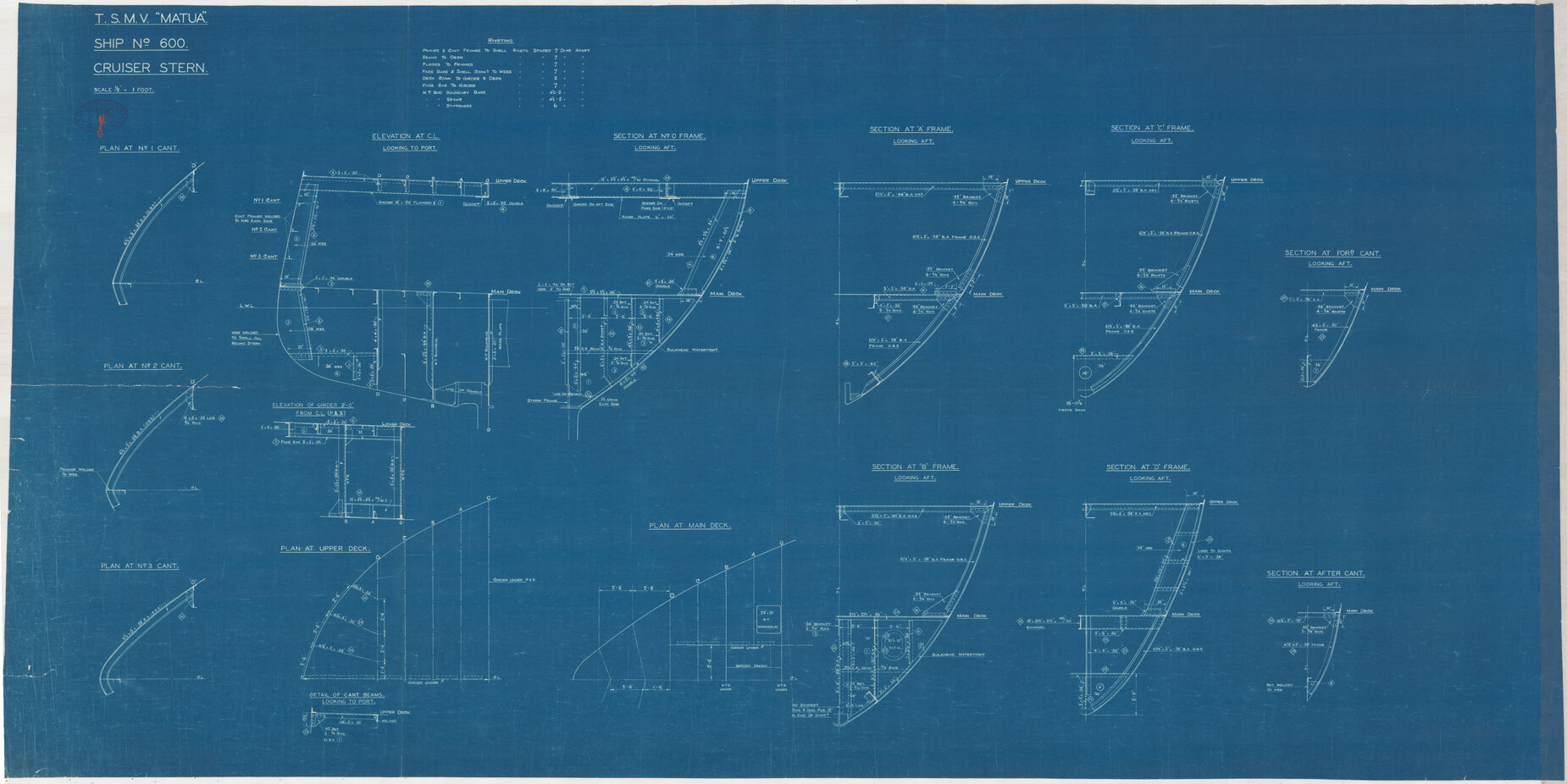 TSMV Matua, cruiser stern