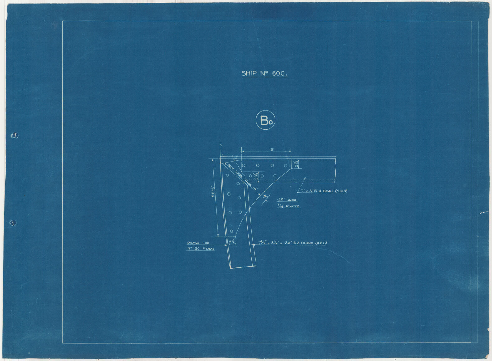 TSMV Matua, frame and beam knee details booklet
