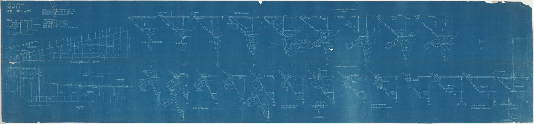 TSMV Matua, after end framing