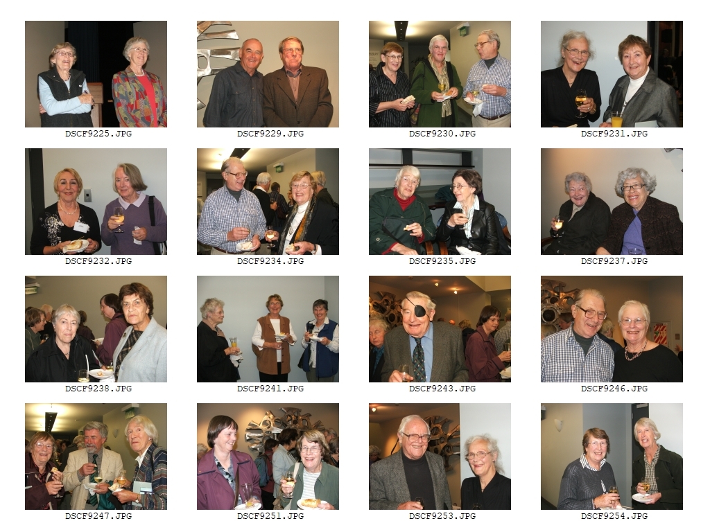 Photographs of U3A Ohariu Book Launch 2006