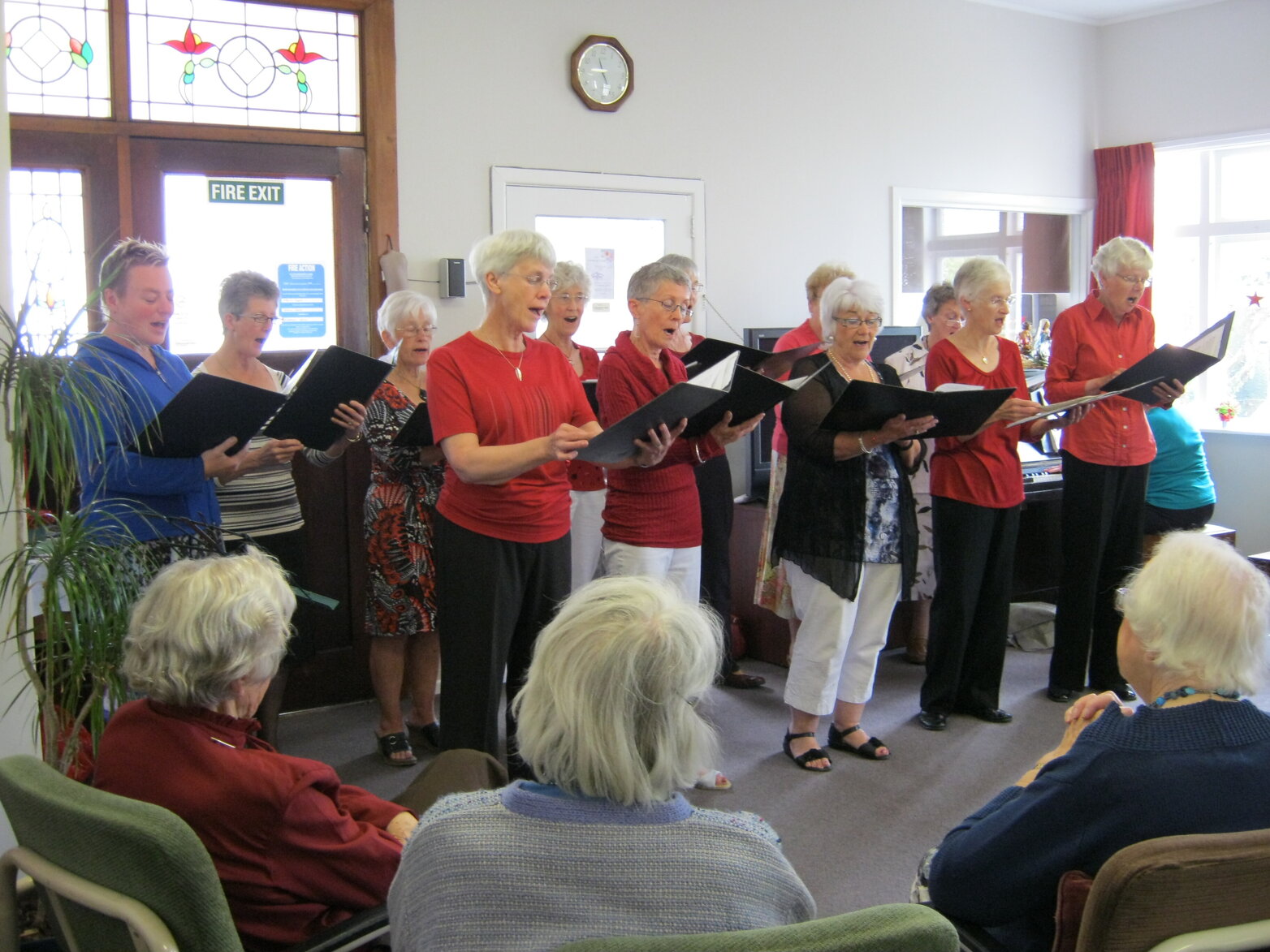 Carol singing 2011 Christmas party