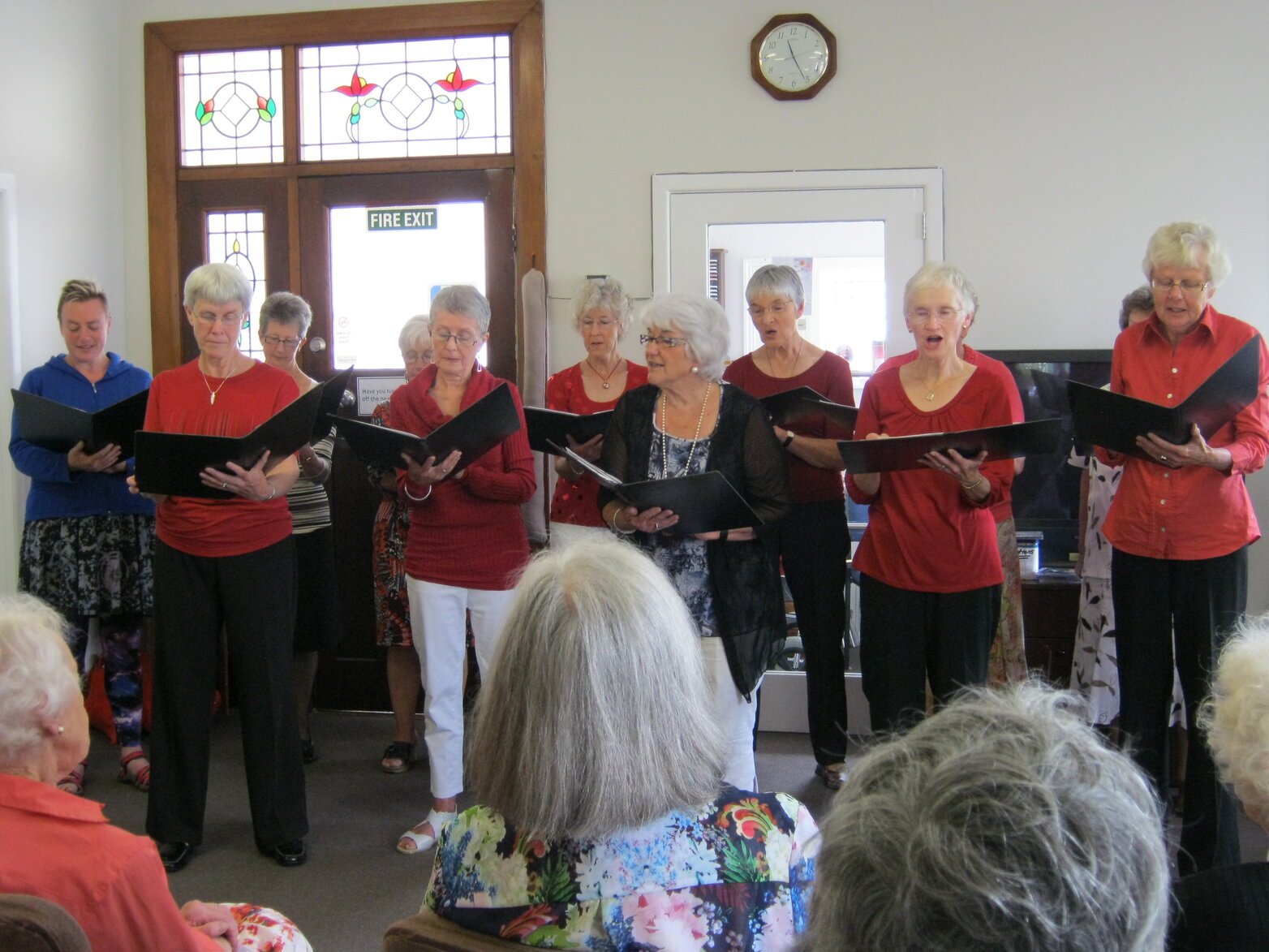 Carol singing 2011 Christmas party