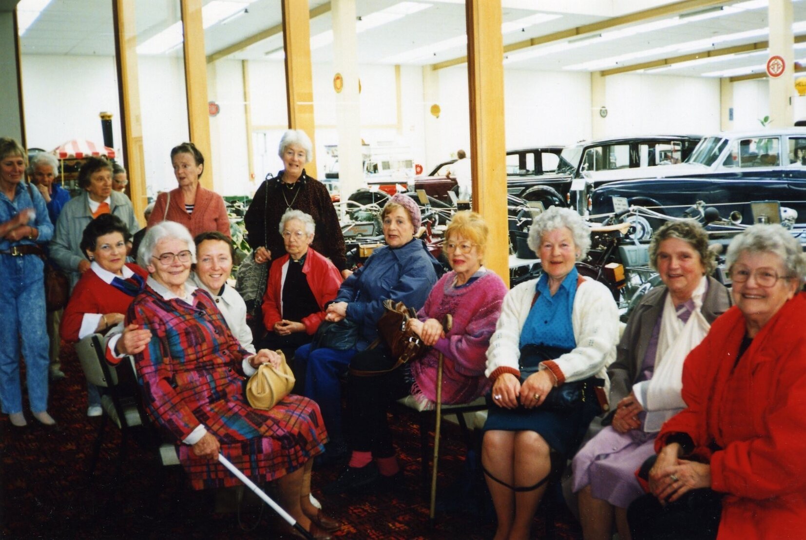 Excursion group from the Brooklyn Resource Centre at Southward Car Museum