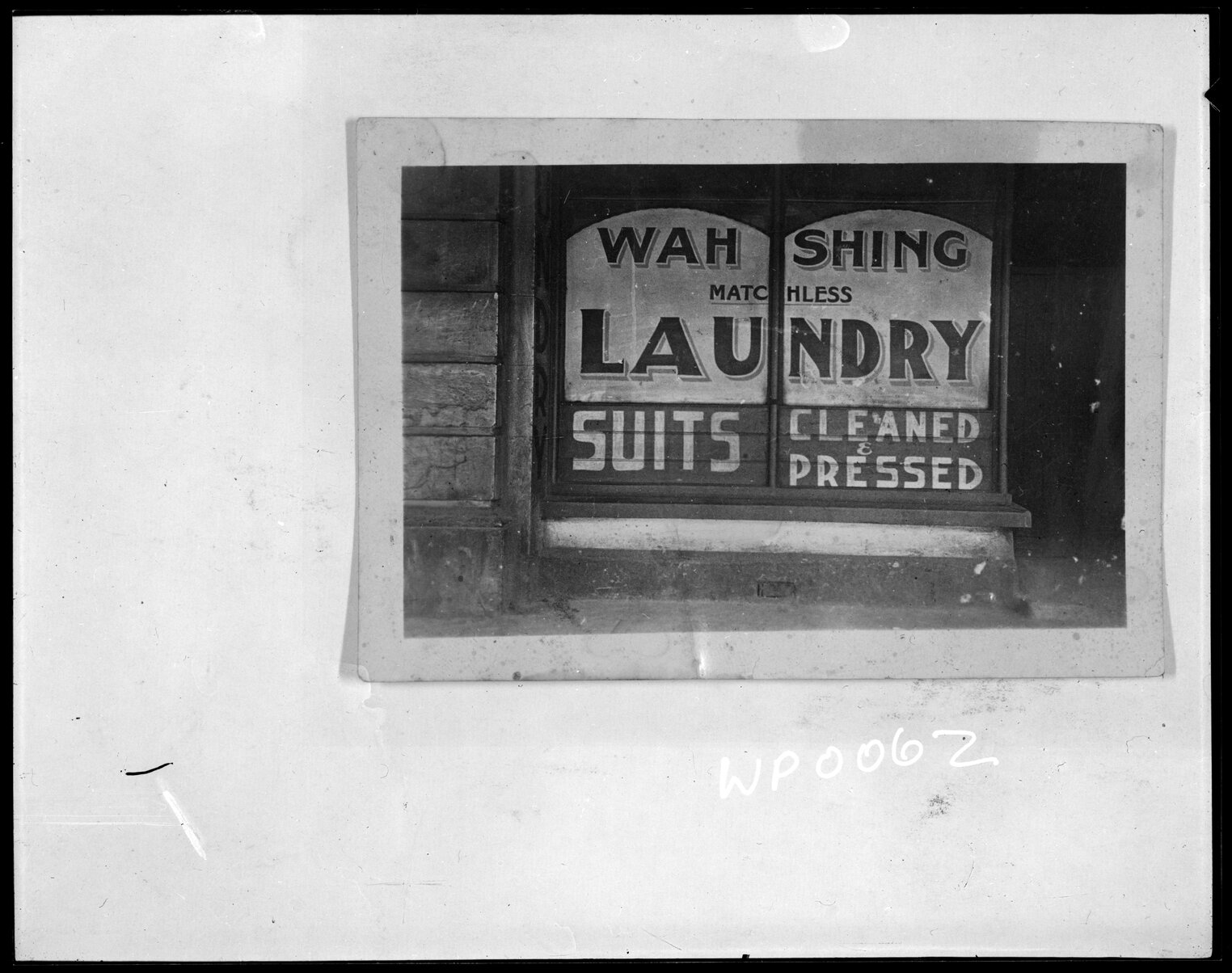 Wah Shing, Chinese Laundry, shop front