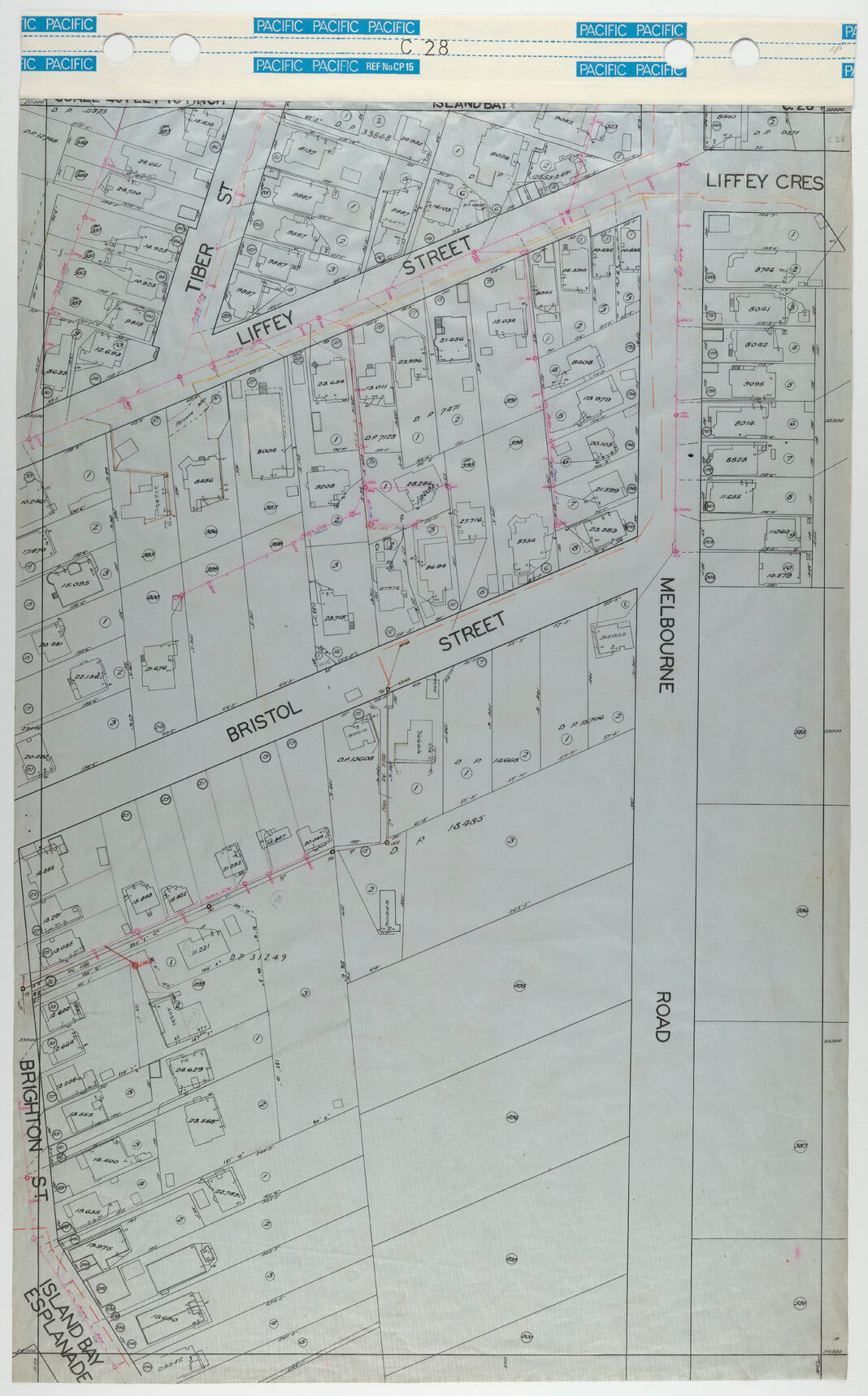 40 Foot to an Inch Record Sheet, sheet C28