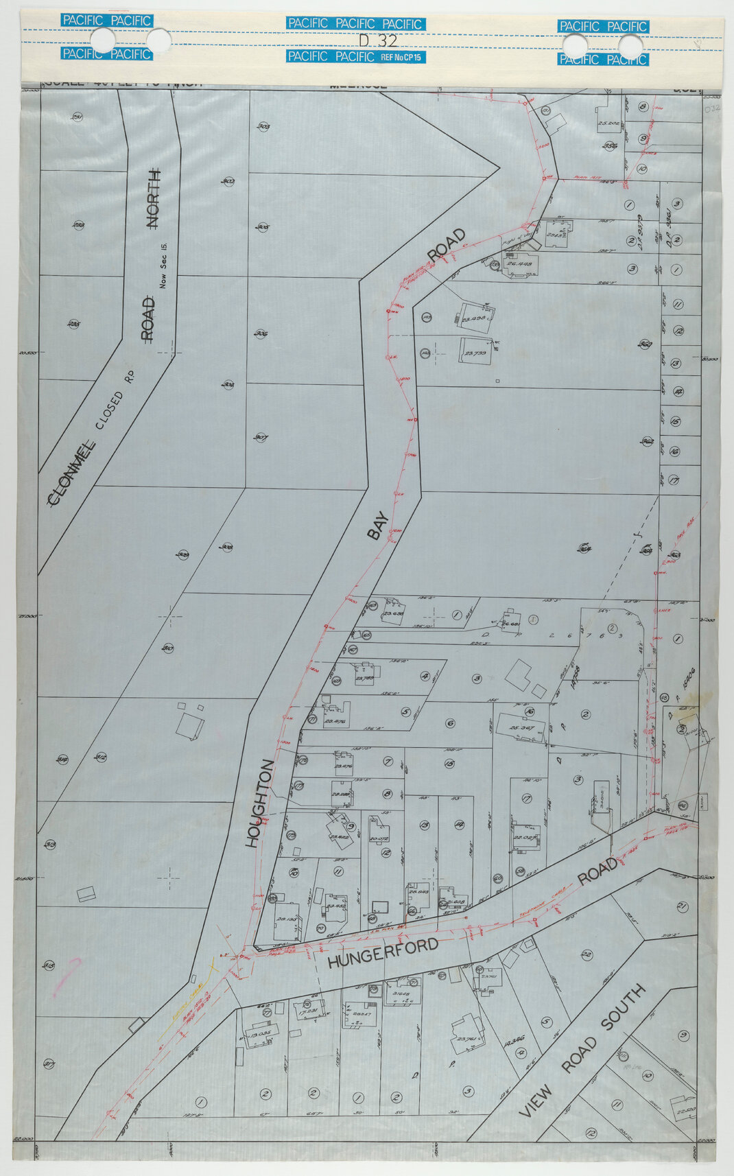 40 Foot to an Inch Record Sheet, sheet D32