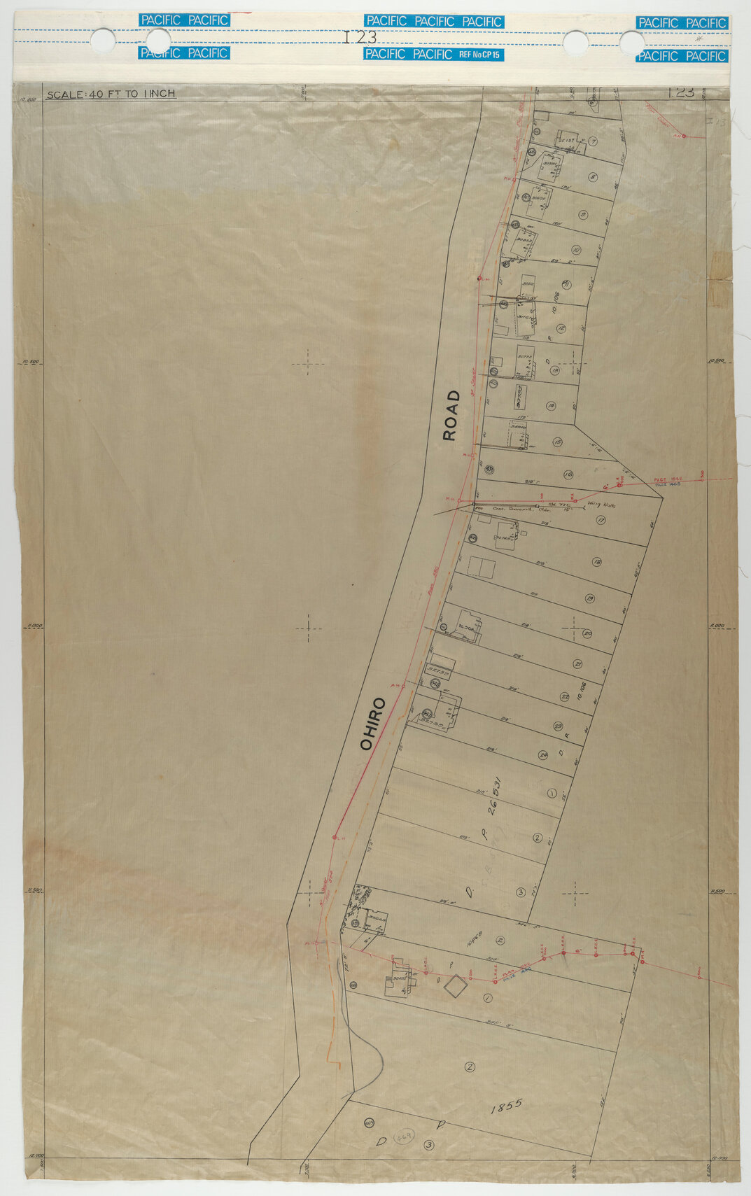 40 Foot to an Inch Record Sheet, sheet I23