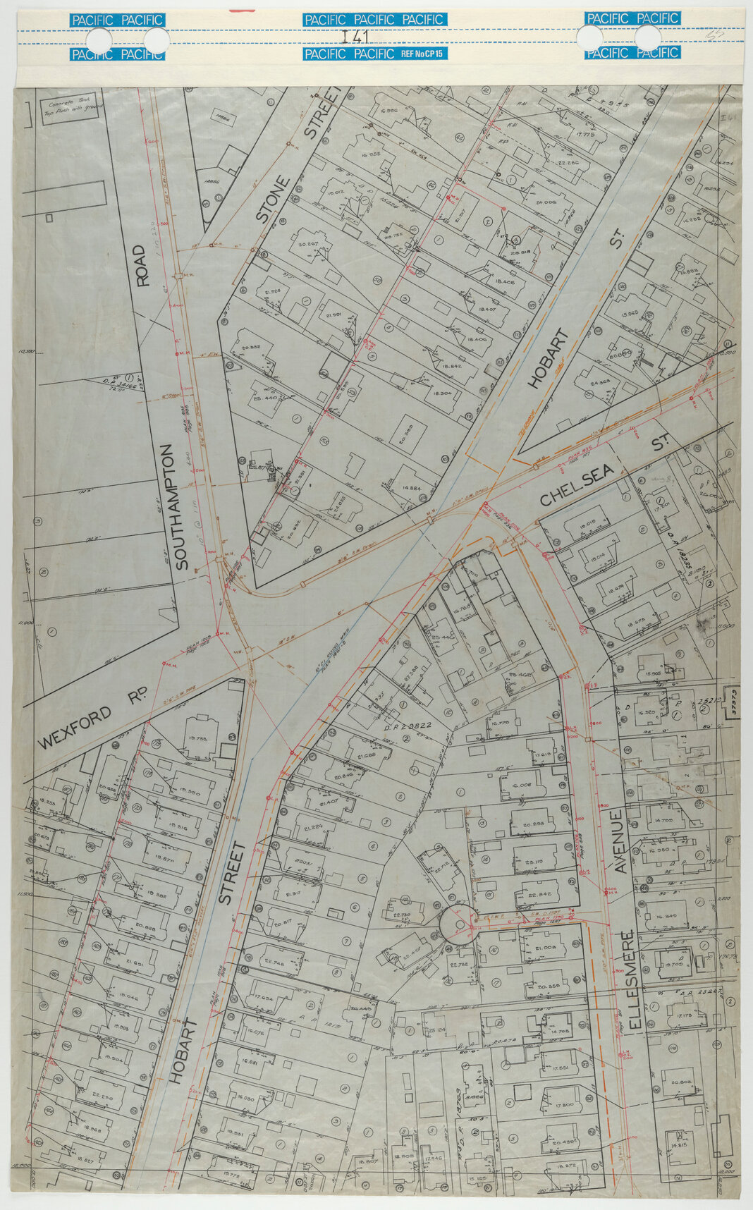 40 Foot to an Inch Record Sheet, sheet I41