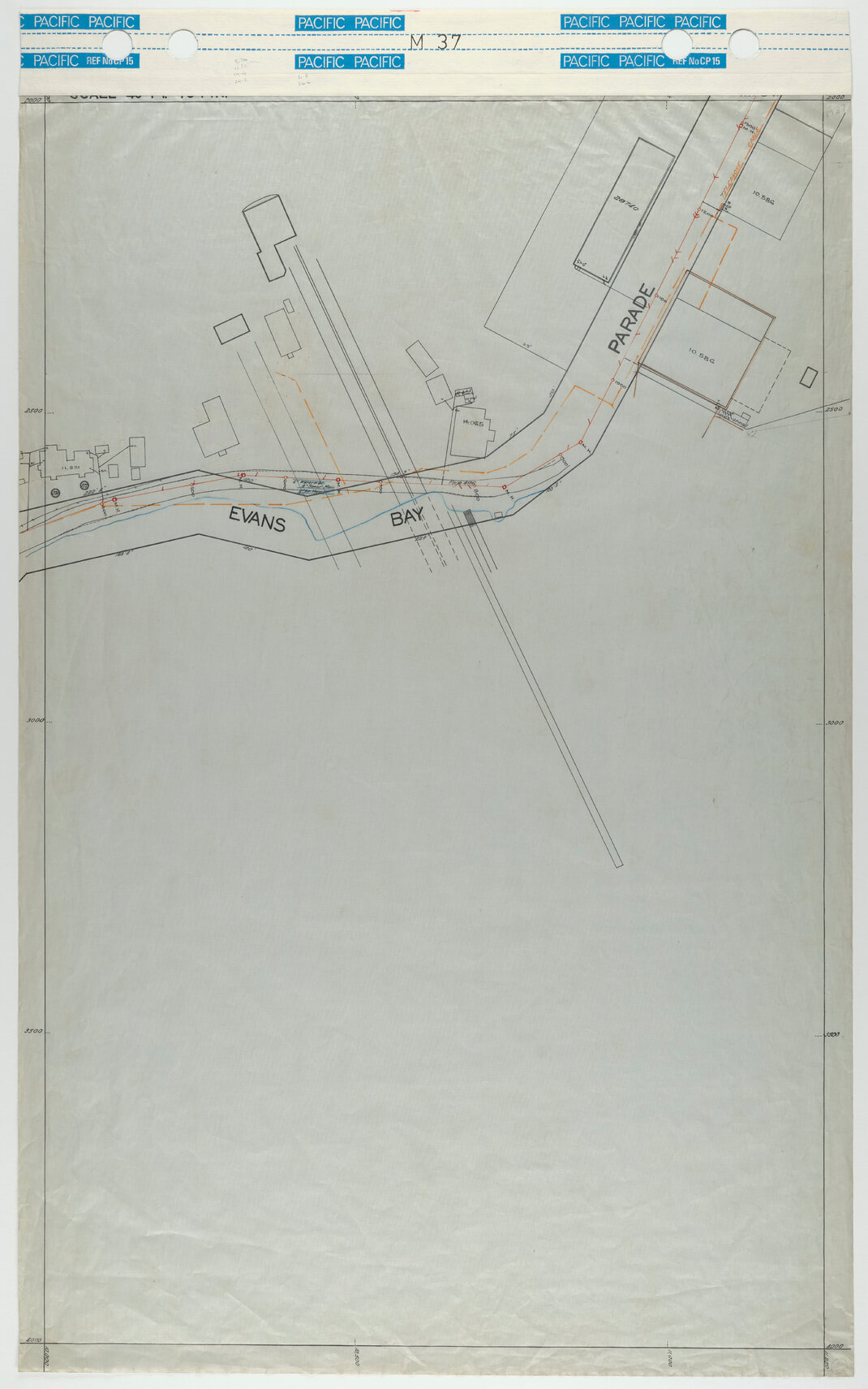 40 Foot to an Inch Record Sheet, sheet M37
