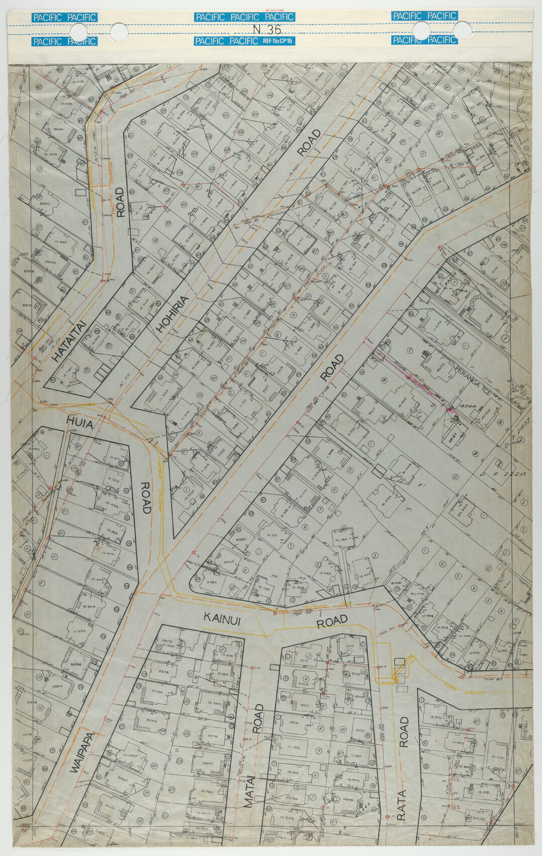 40 Foot to an Inch Record Sheet, sheet N36