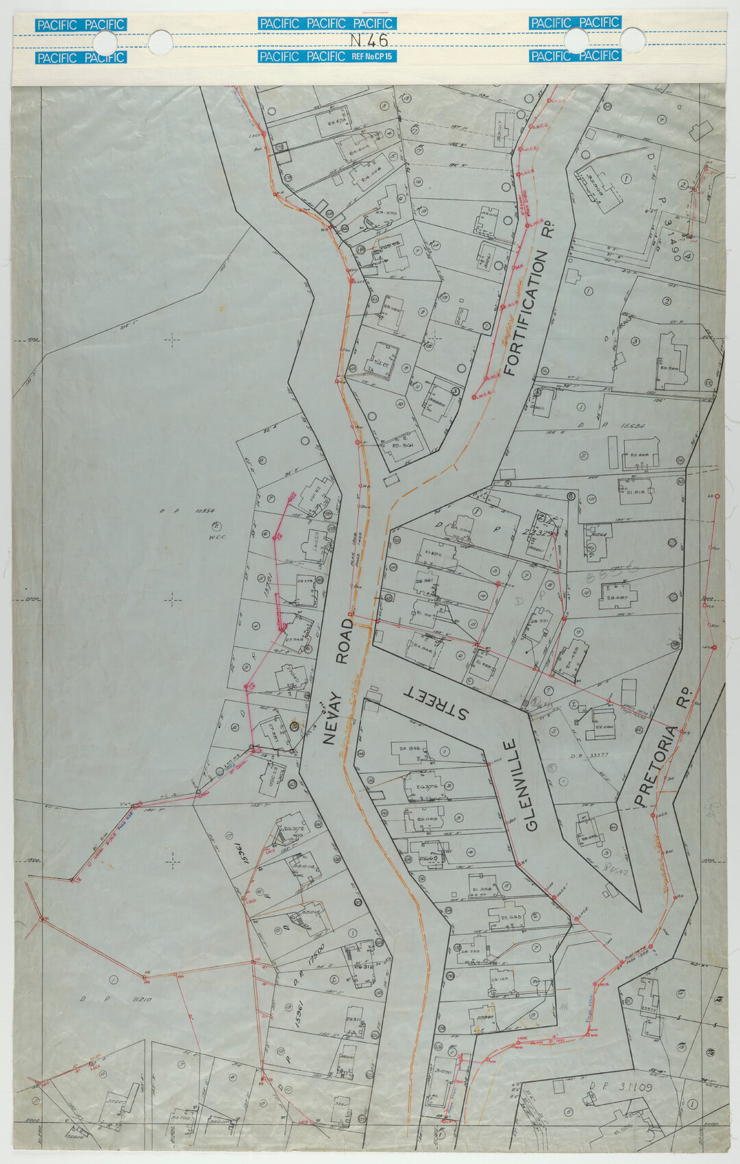 40 Foot to an Inch Record Sheet, sheet N46