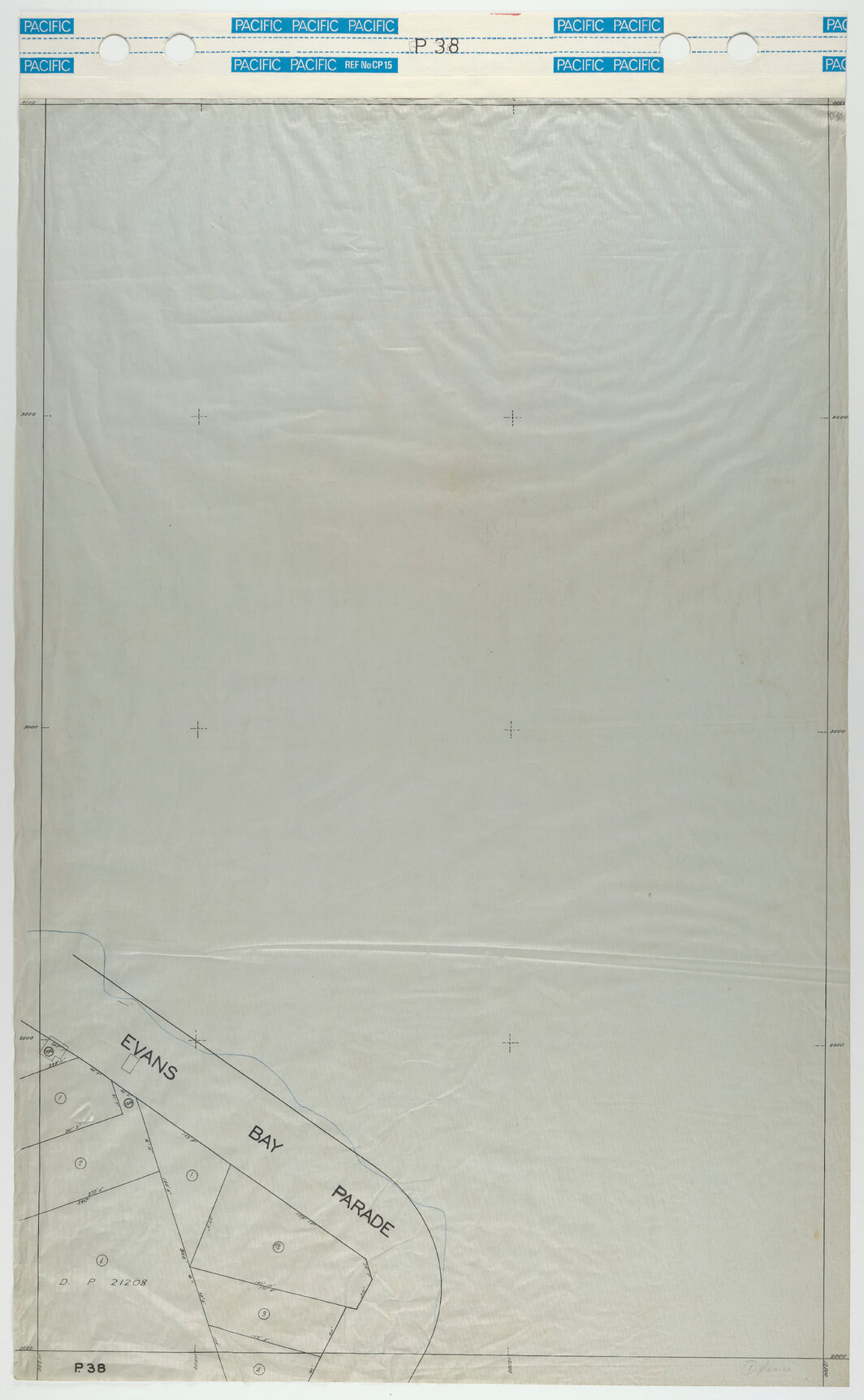 40 Foot to an Inch Record Sheet, sheet P38