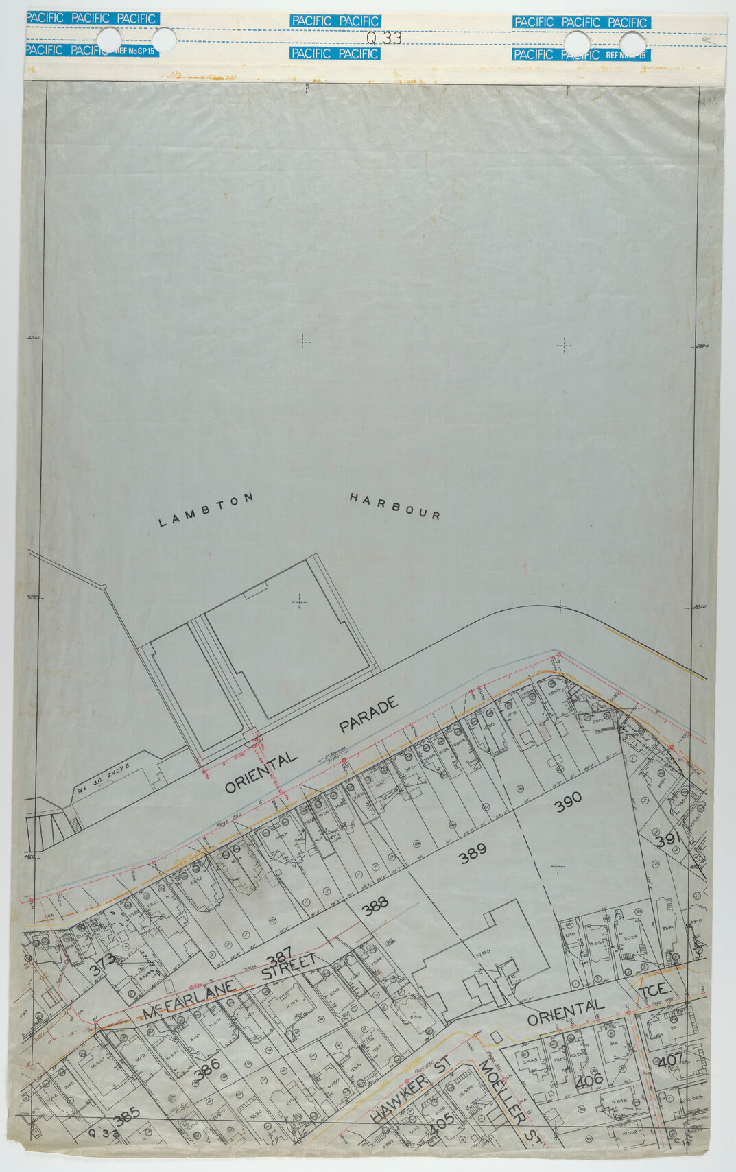 40 Foot to an Inch Record Sheet, sheet Q33