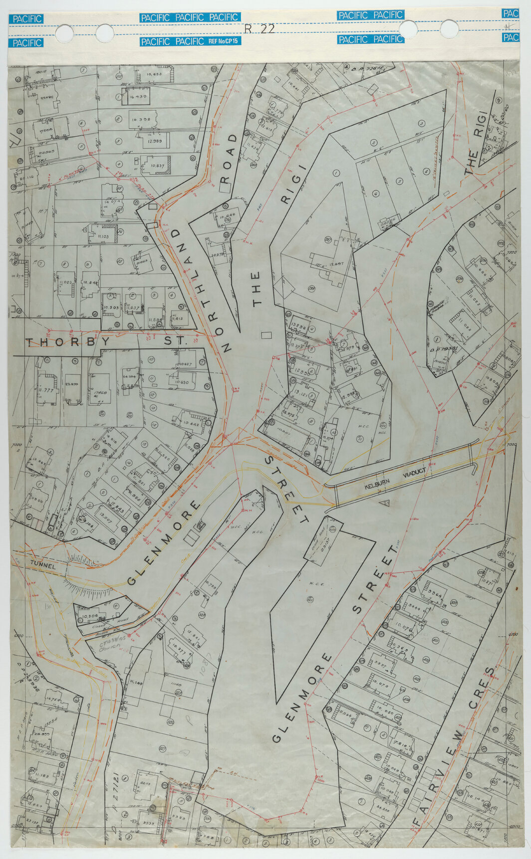 40 Foot to an Inch Record Sheet, sheet R22