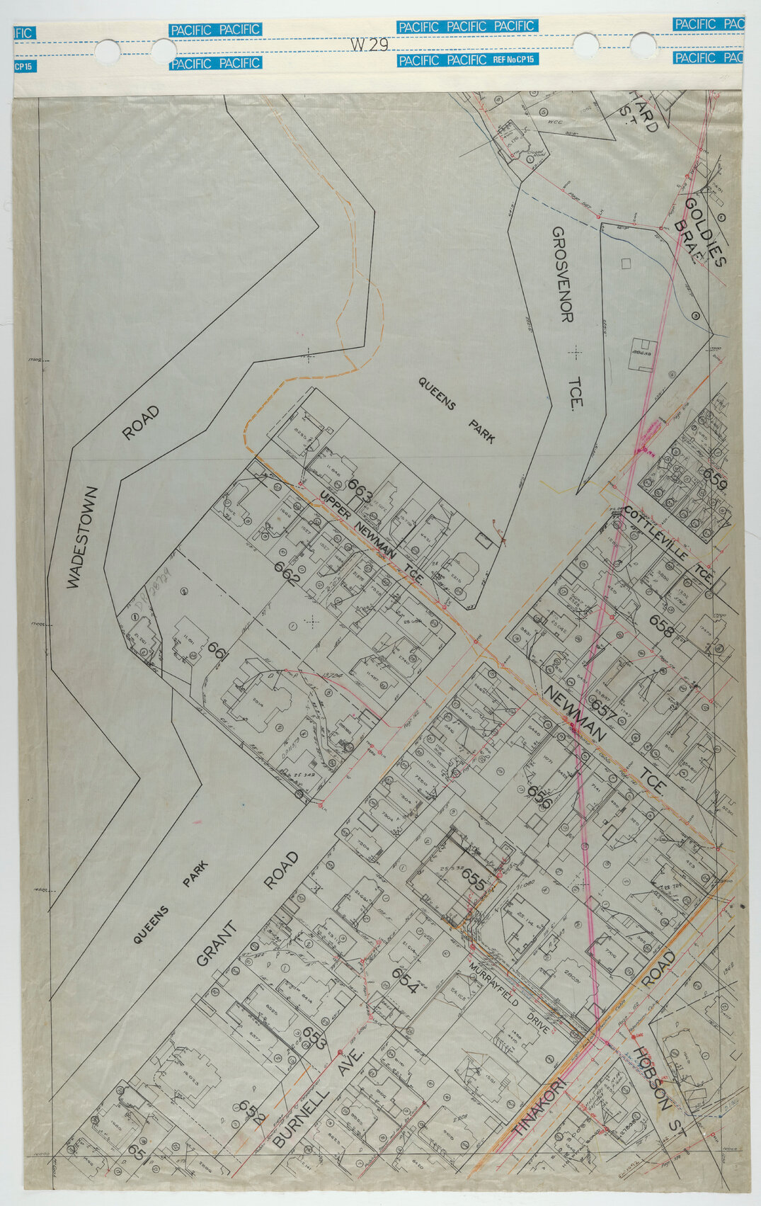40 Foot to an Inch Record Sheet, sheet W29