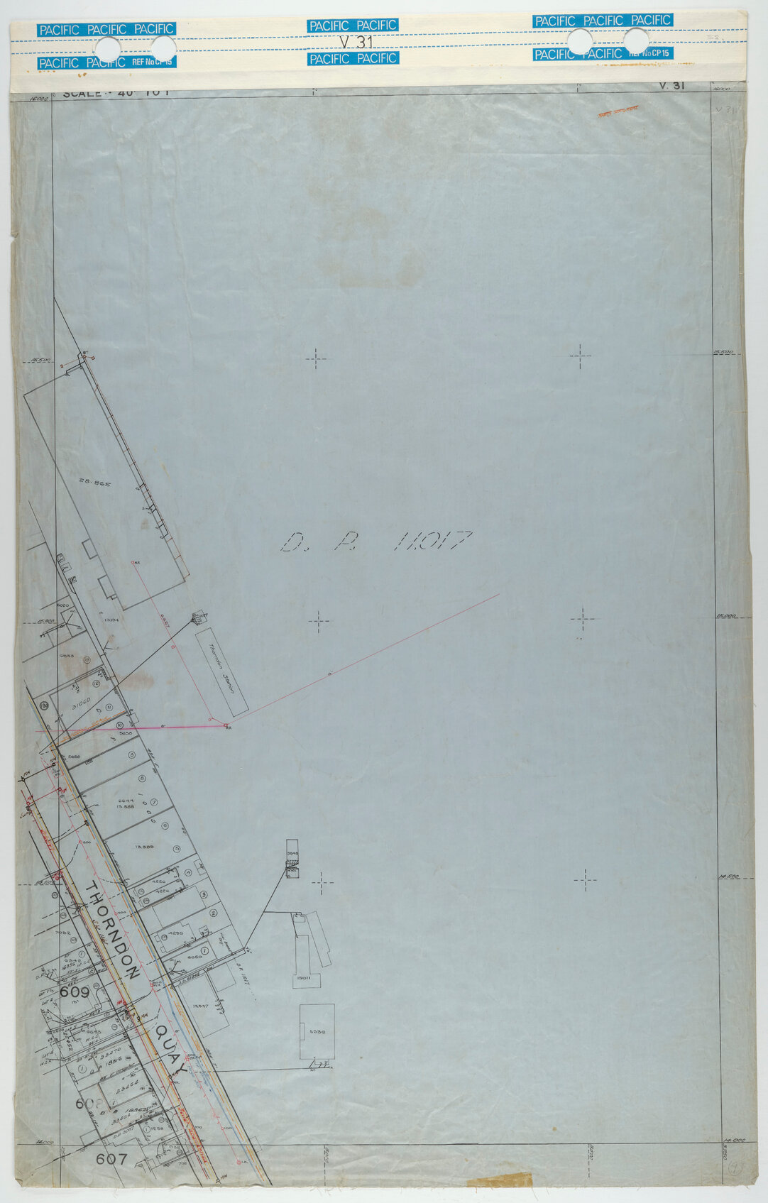 40 Foot to an Inch Record Sheet, sheet V31