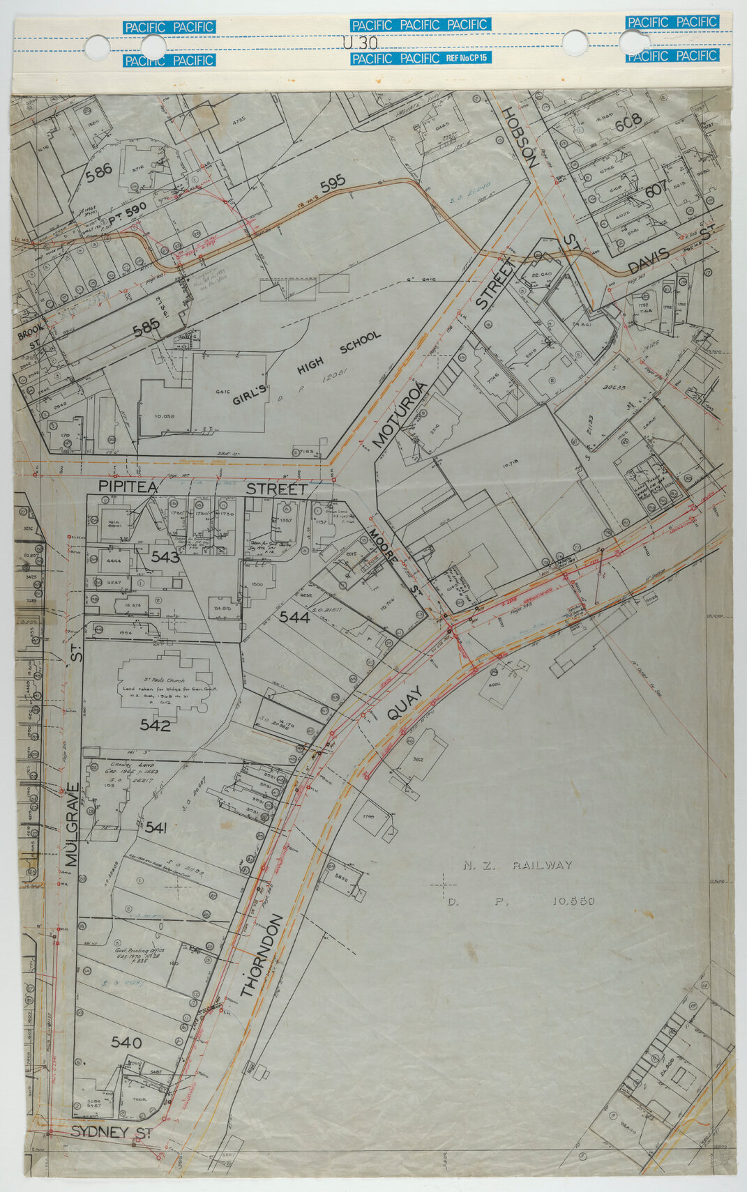 40 Foot to an Inch Record Sheet, sheet U30
