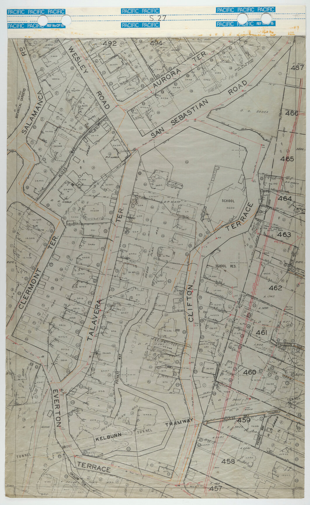 40 Foot to an Inch Record Sheet, sheet S27