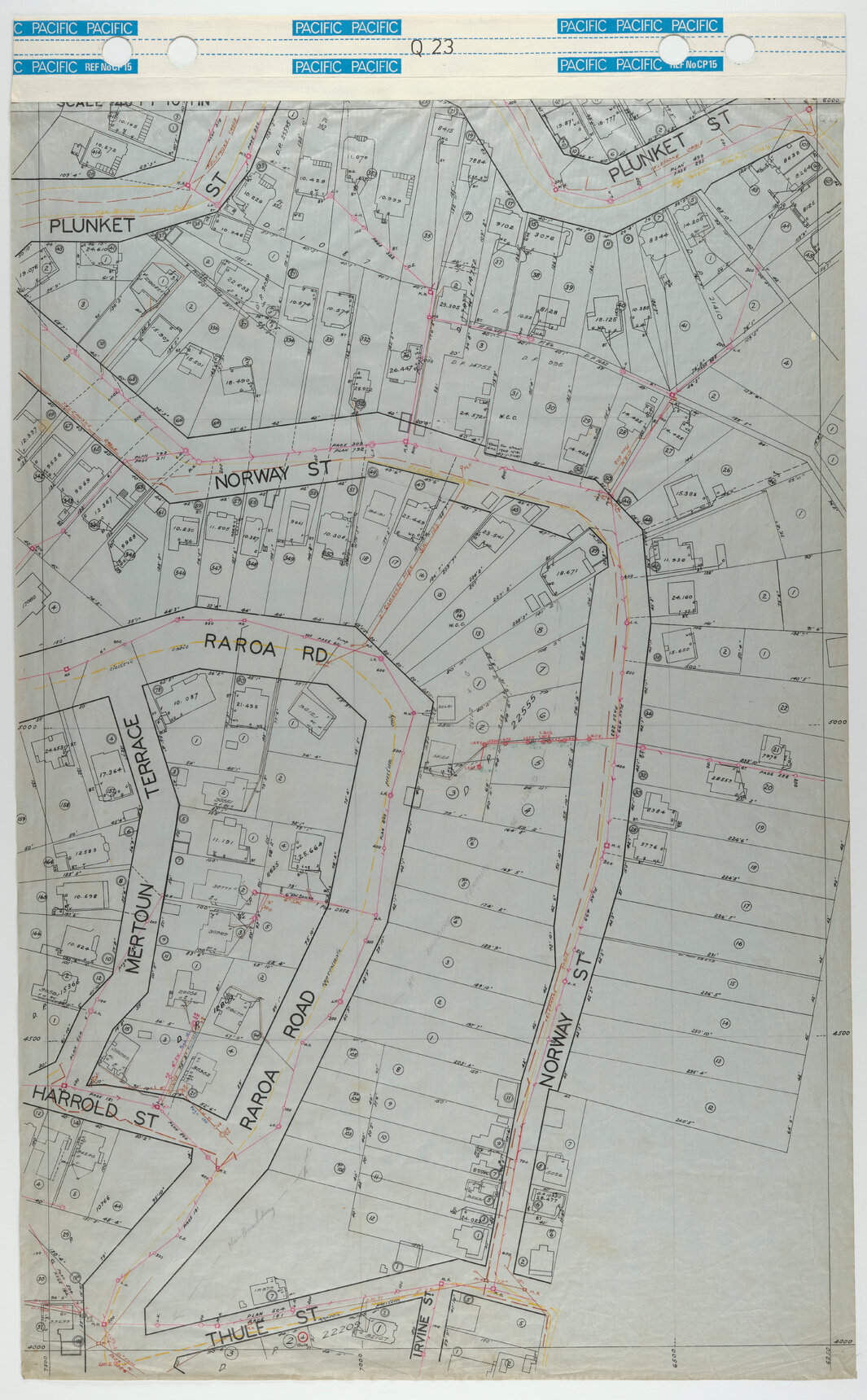 40 Foot to an Inch Record Sheet, sheet Q23
