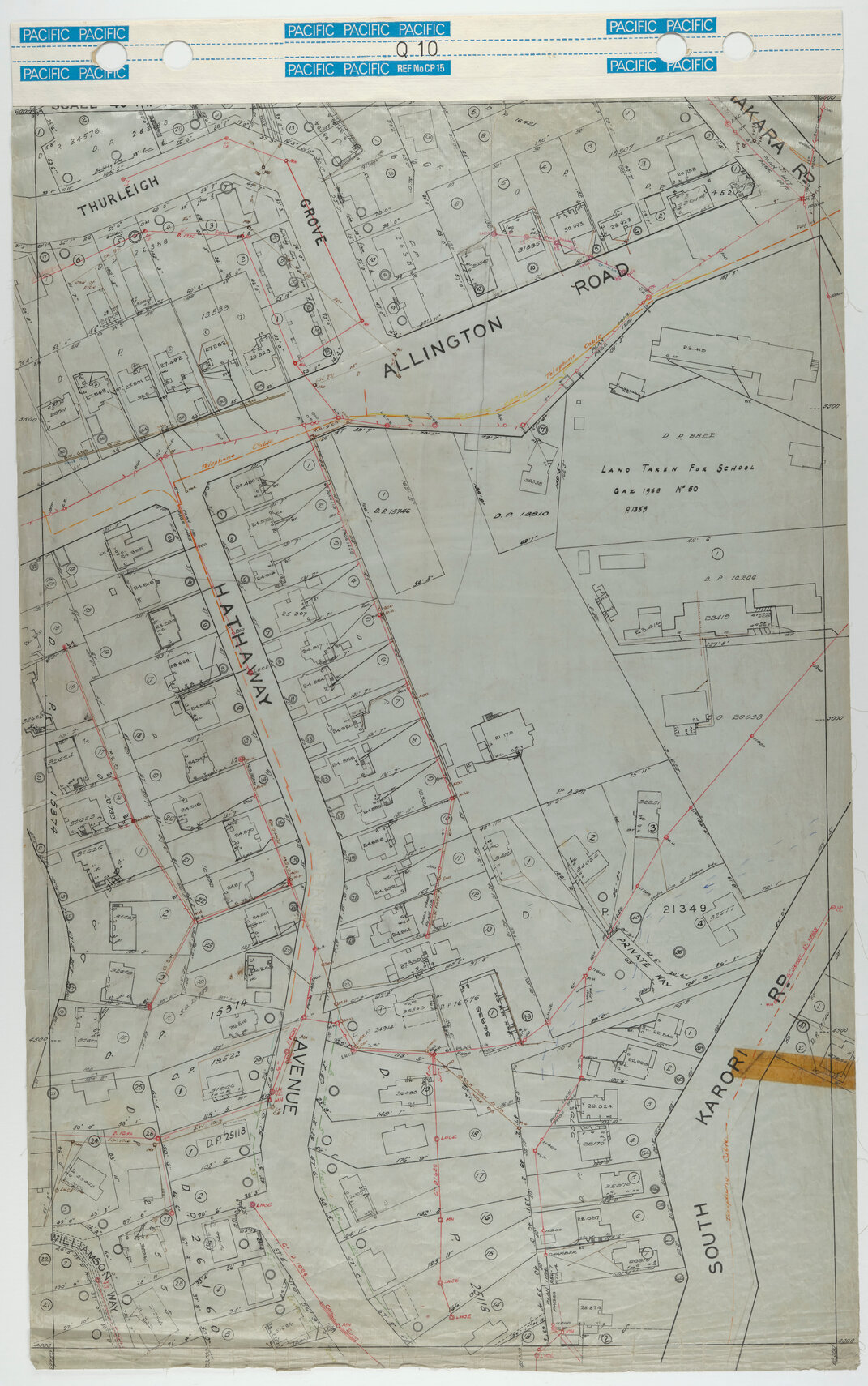 40 Foot to an Inch Record Sheet, sheet Q10