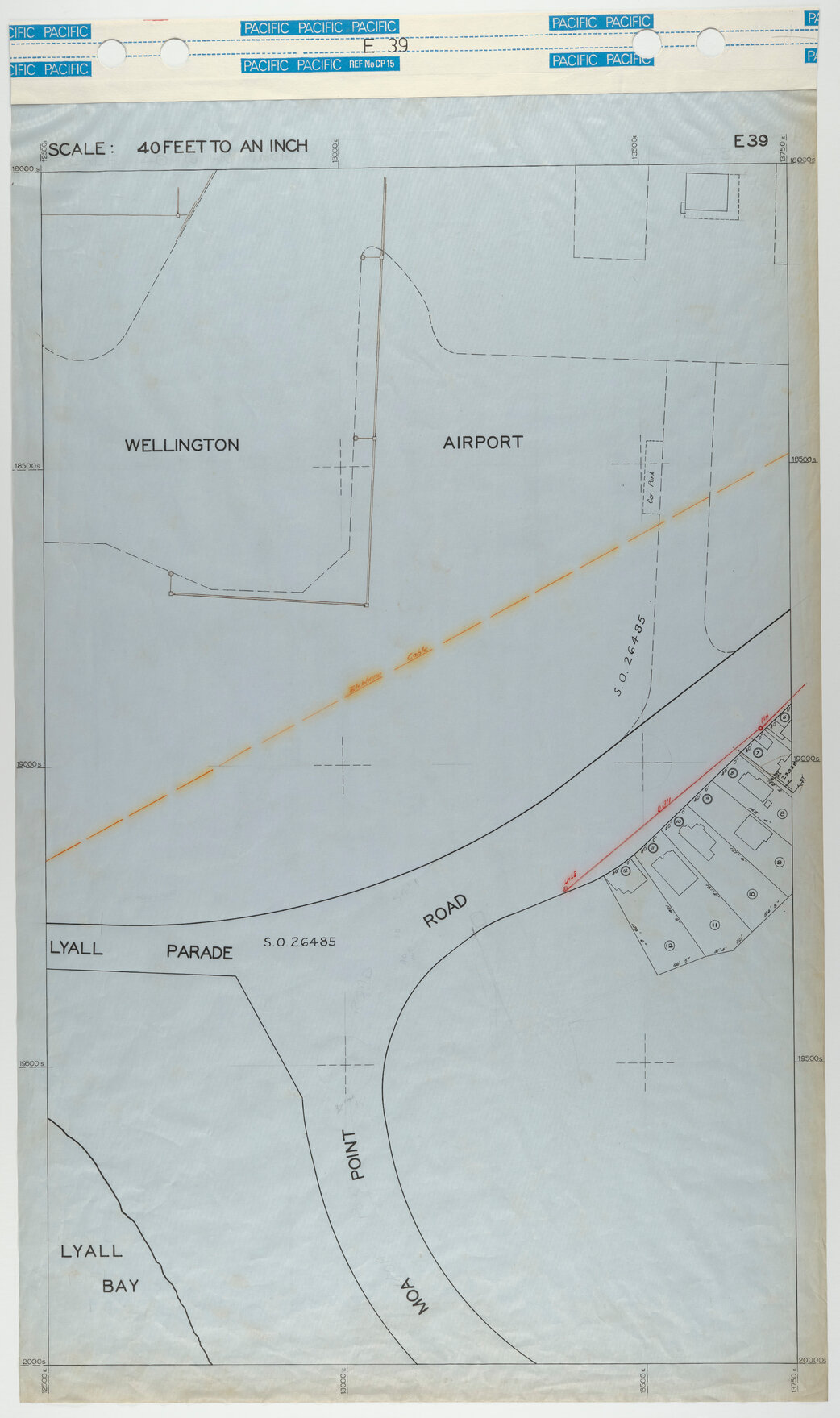 40 Foot to an Inch Record Sheet, sheet E39
