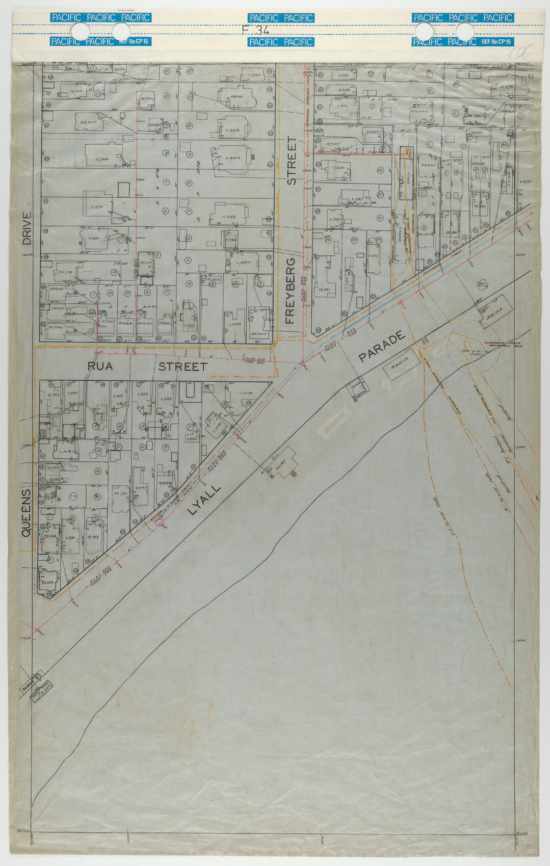 40 Foot to an Inch Record Sheet, sheet F34