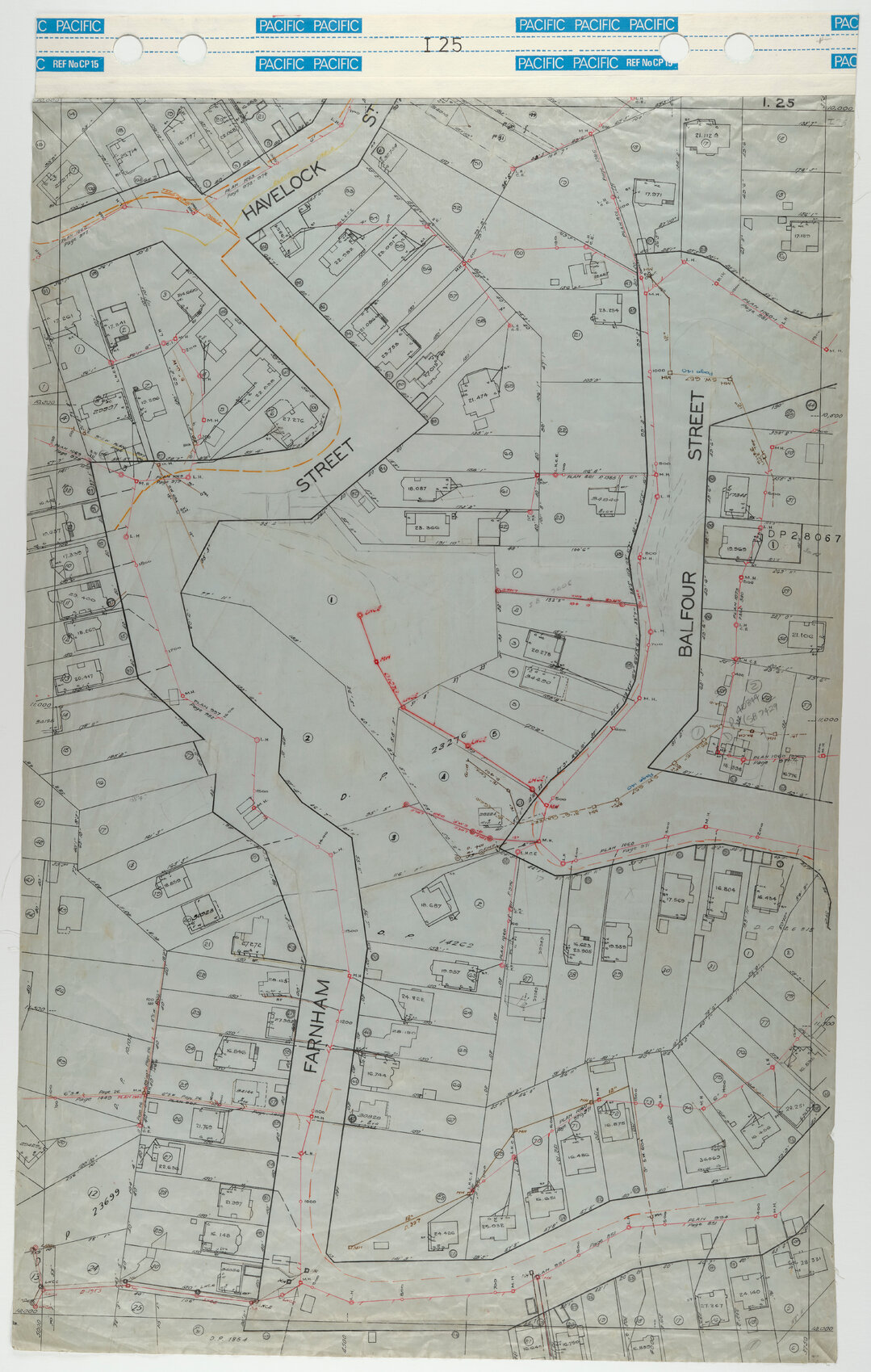 40 Foot to an Inch Record Sheet, sheet I25