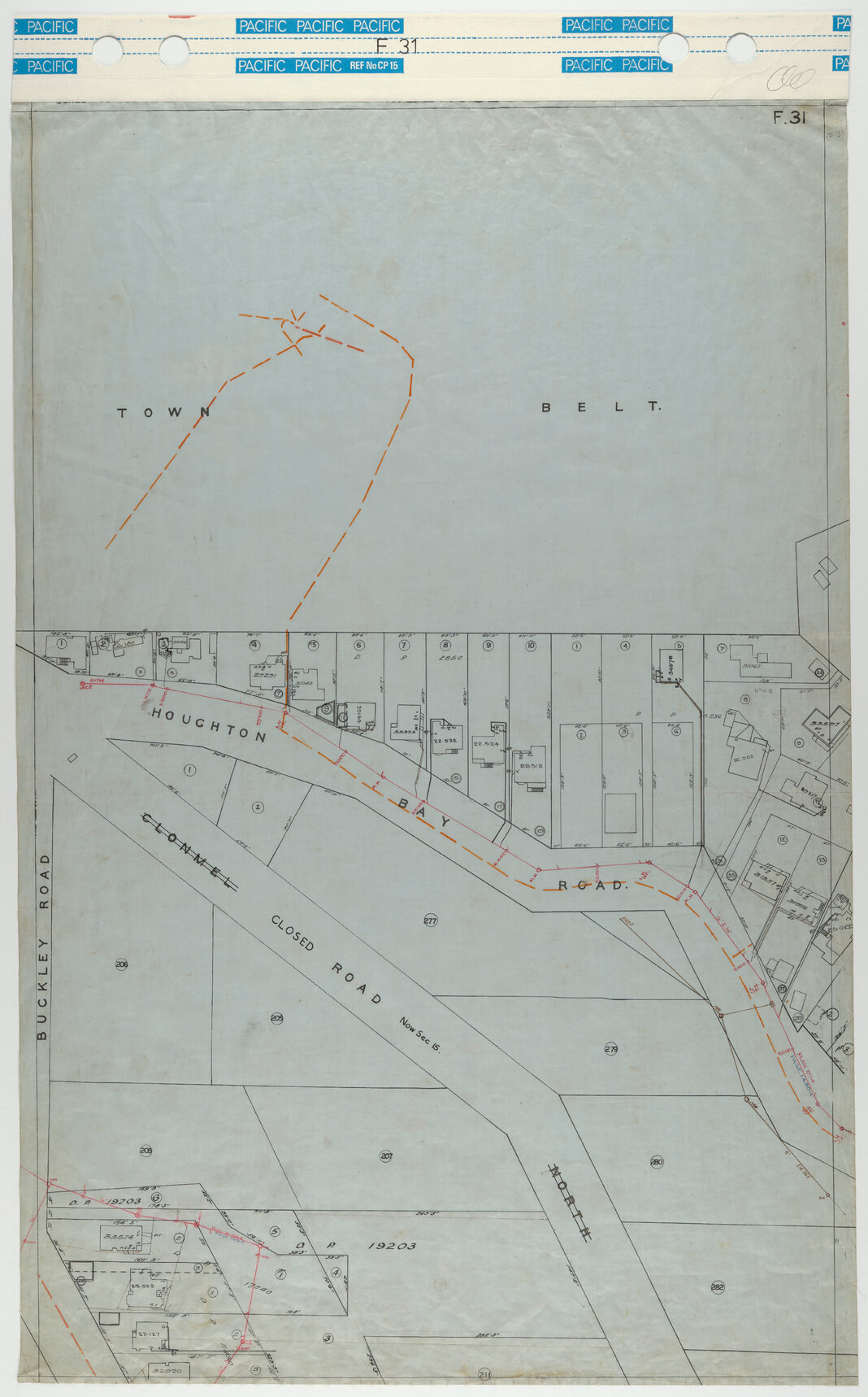 40 Foot to an Inch Record Sheet, sheet F31