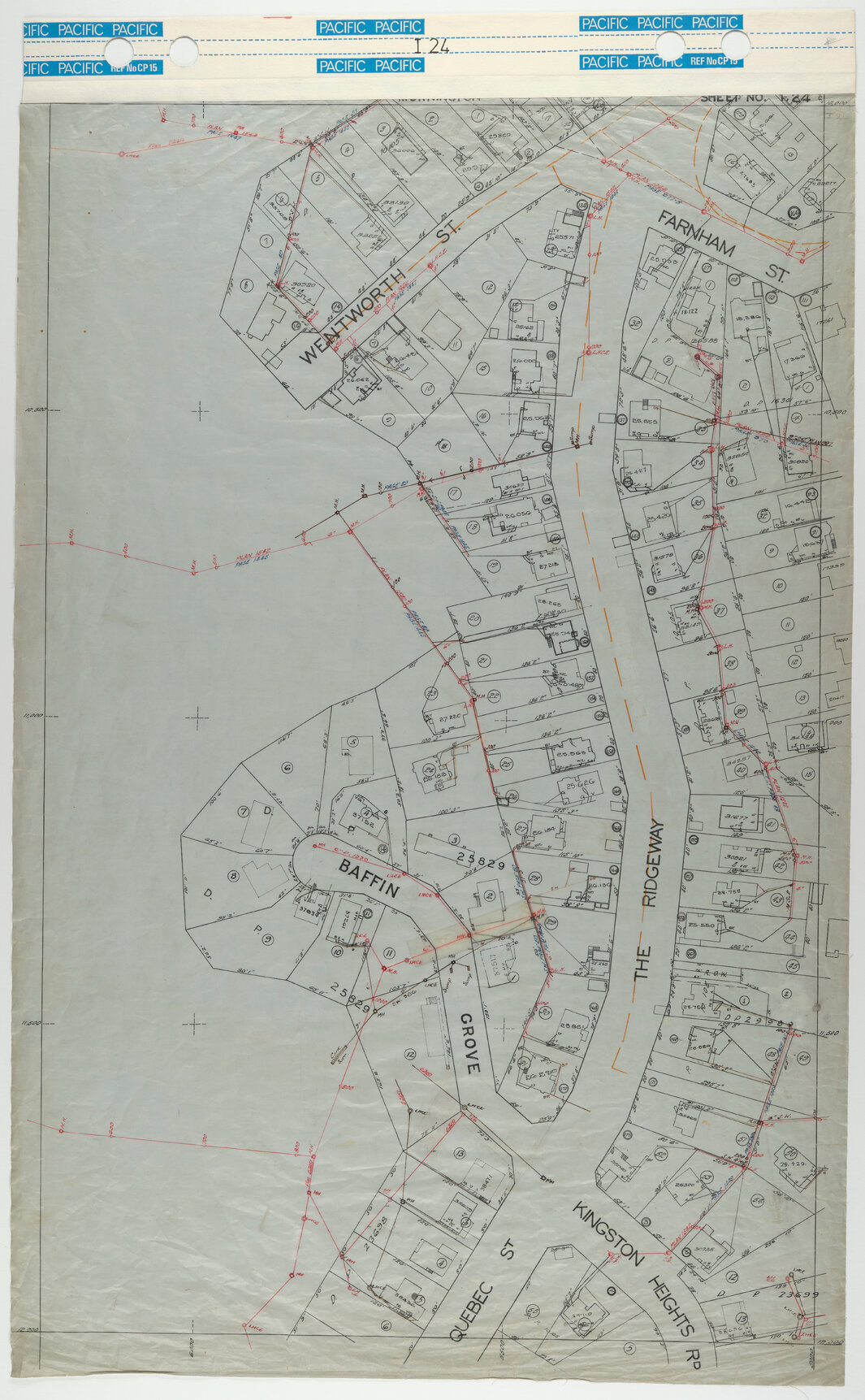 40 Foot to an Inch Record Sheet, sheet I24