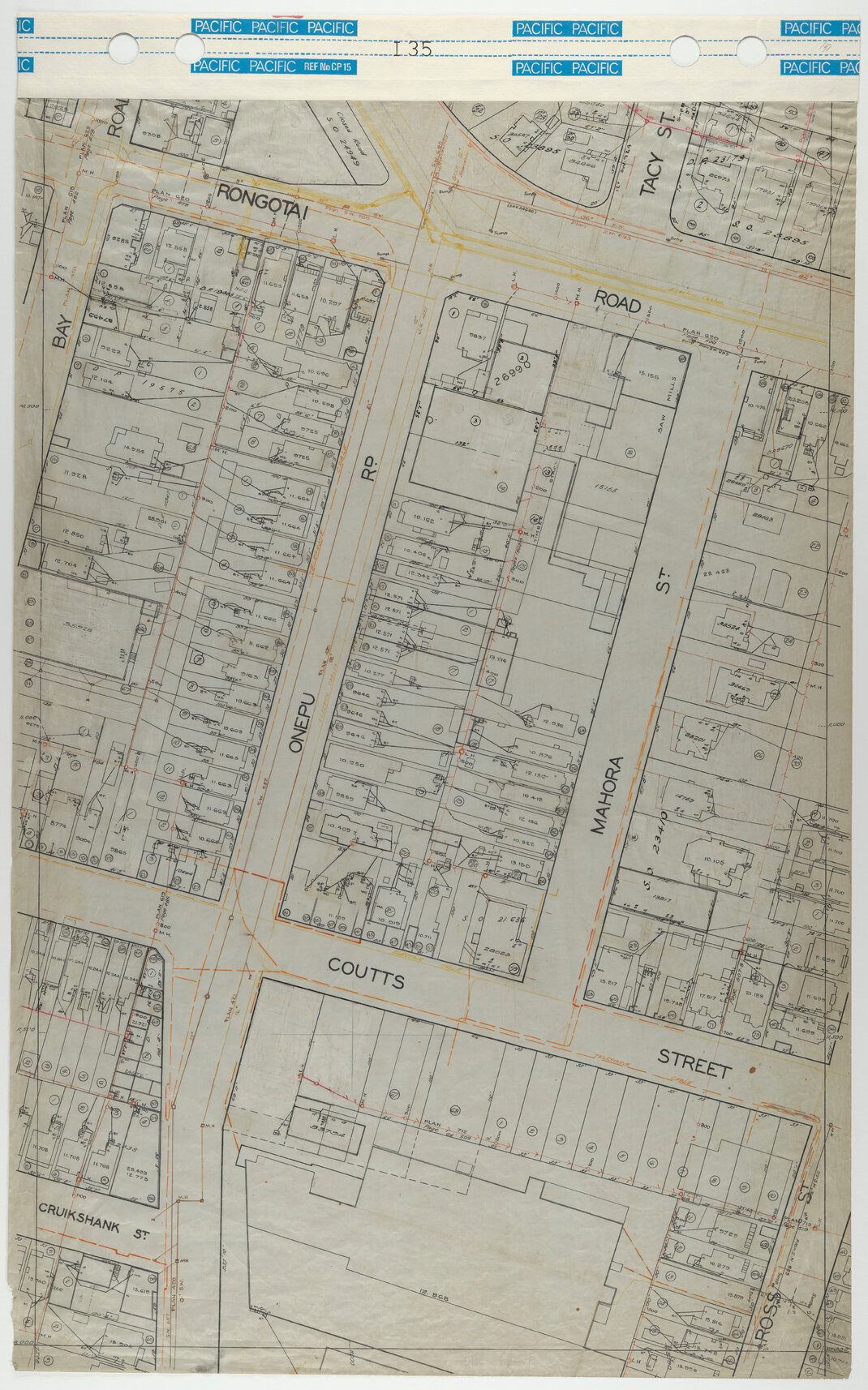 40 Foot to an Inch Record Sheet, sheet I35
