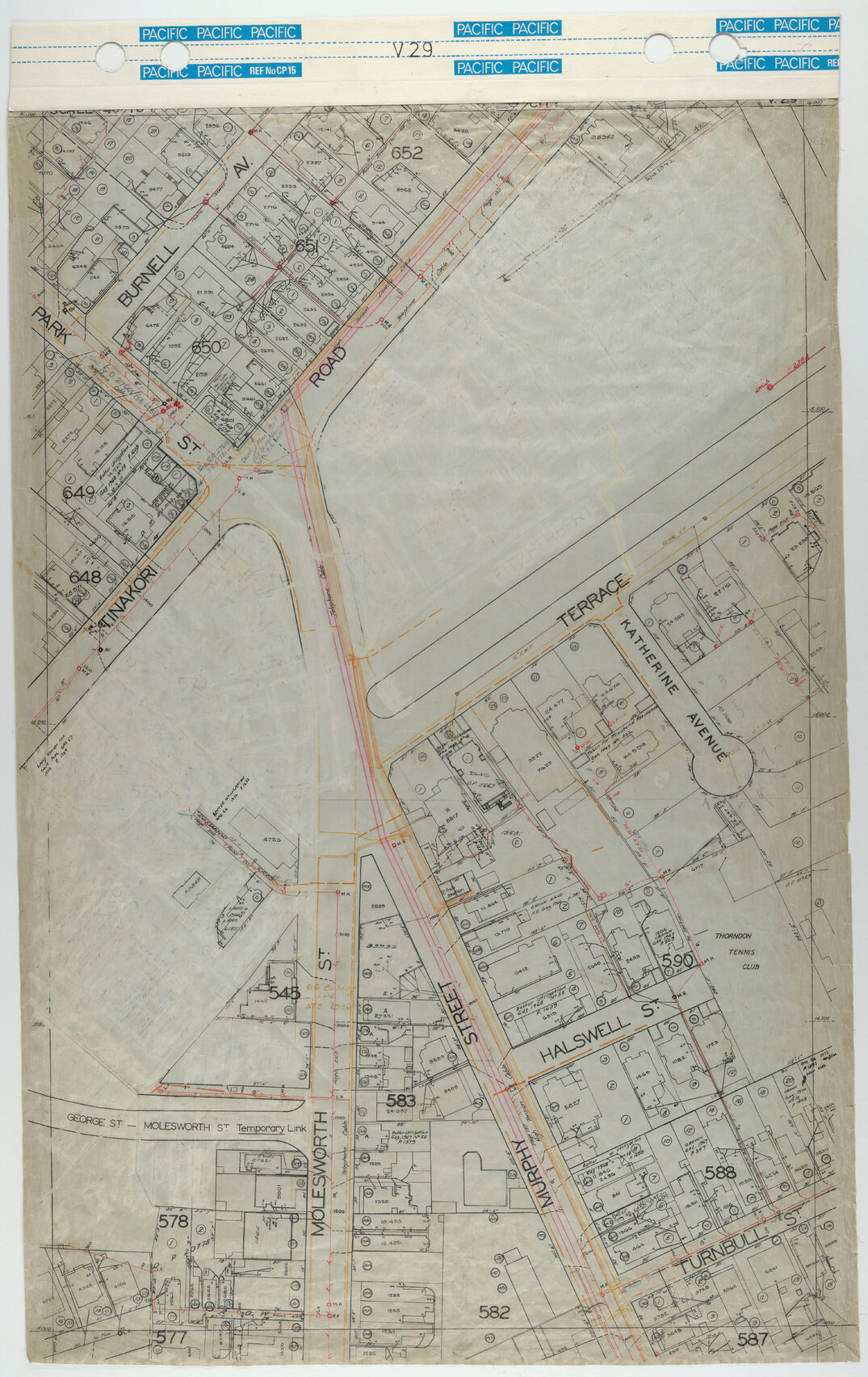 40 Foot to an Inch Record Sheet, sheet V29