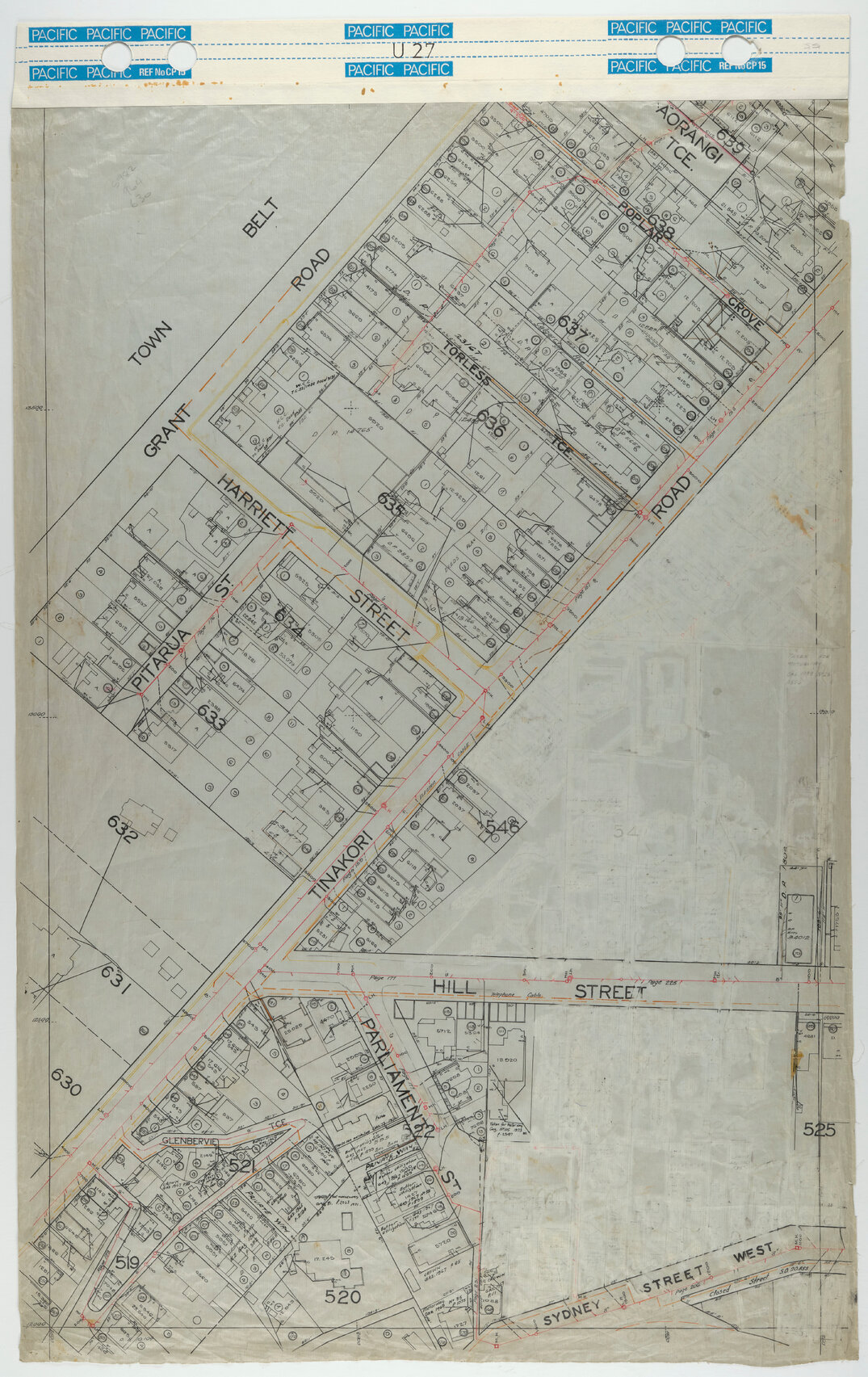 40 Foot to an Inch Record Sheet, sheet U27