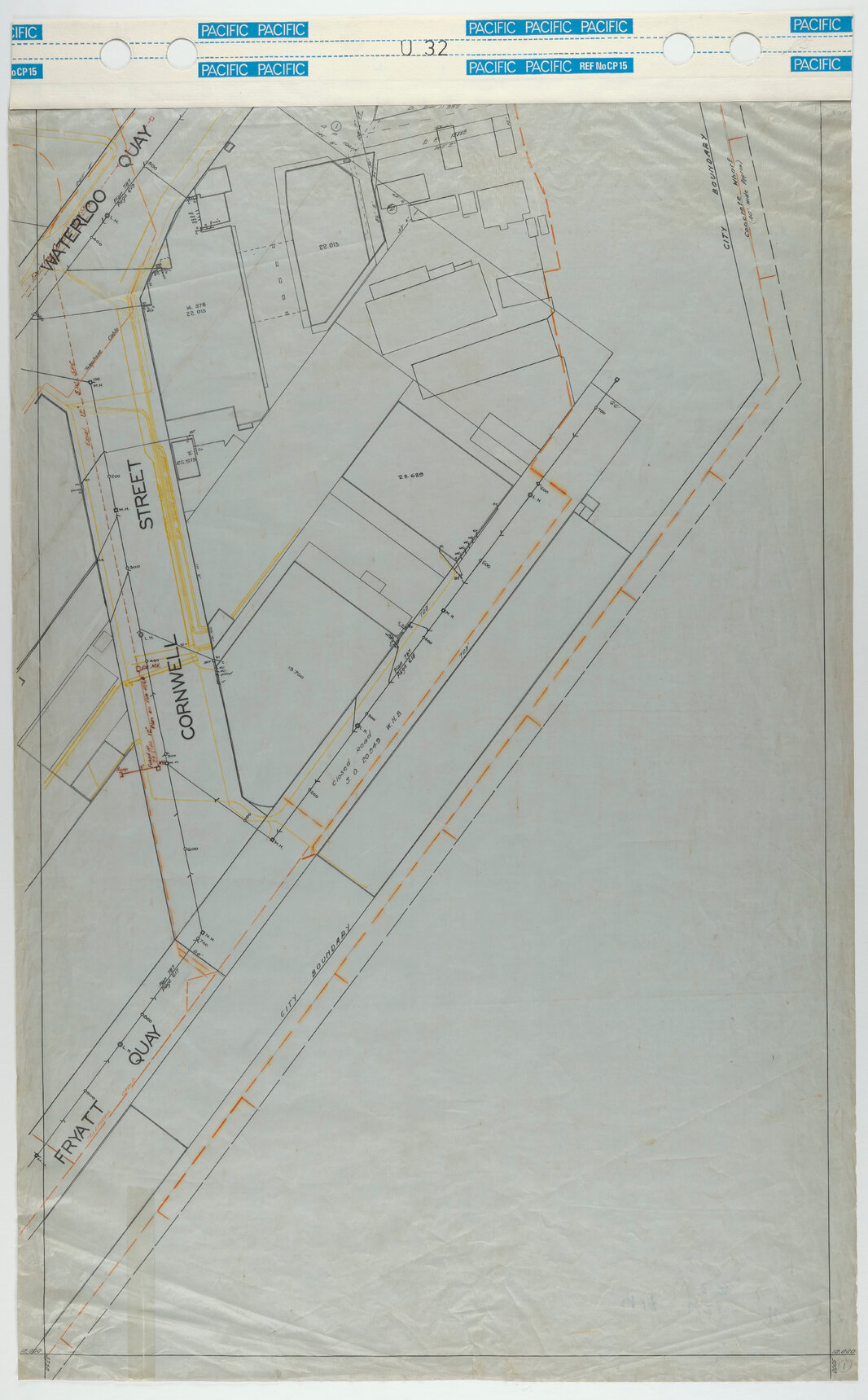 40 Foot to an Inch Record Sheet, sheet U32