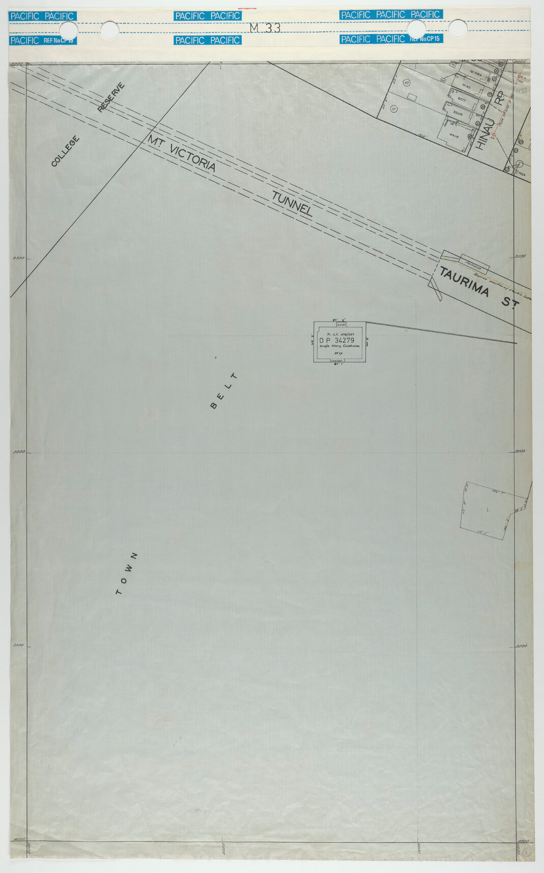 40 Foot to an Inch Record Sheet, sheet M33