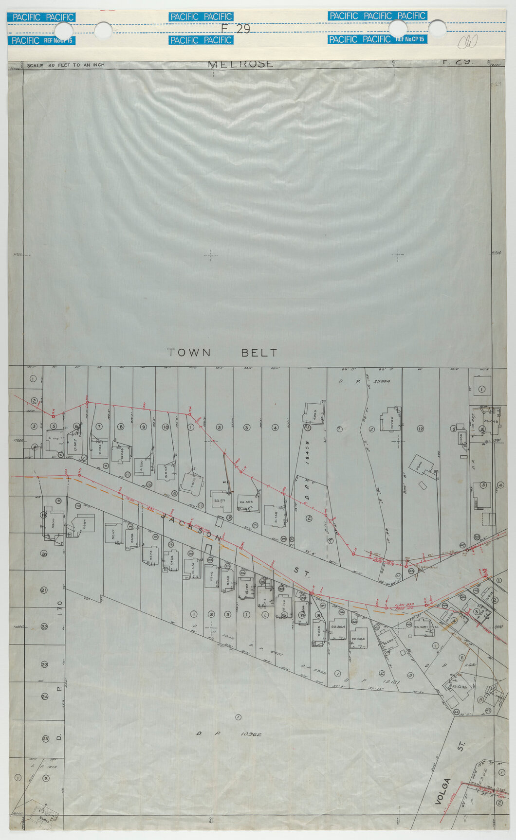 40 Foot to an Inch Record Sheet, sheet F29