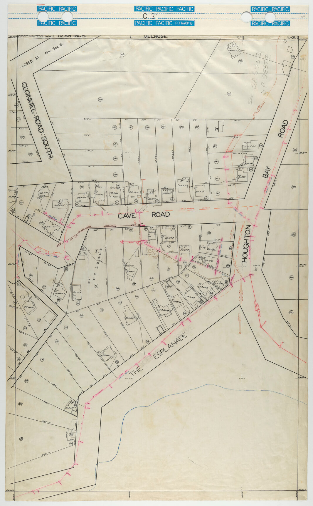 40 Foot to an Inch Record Sheet, sheet C31