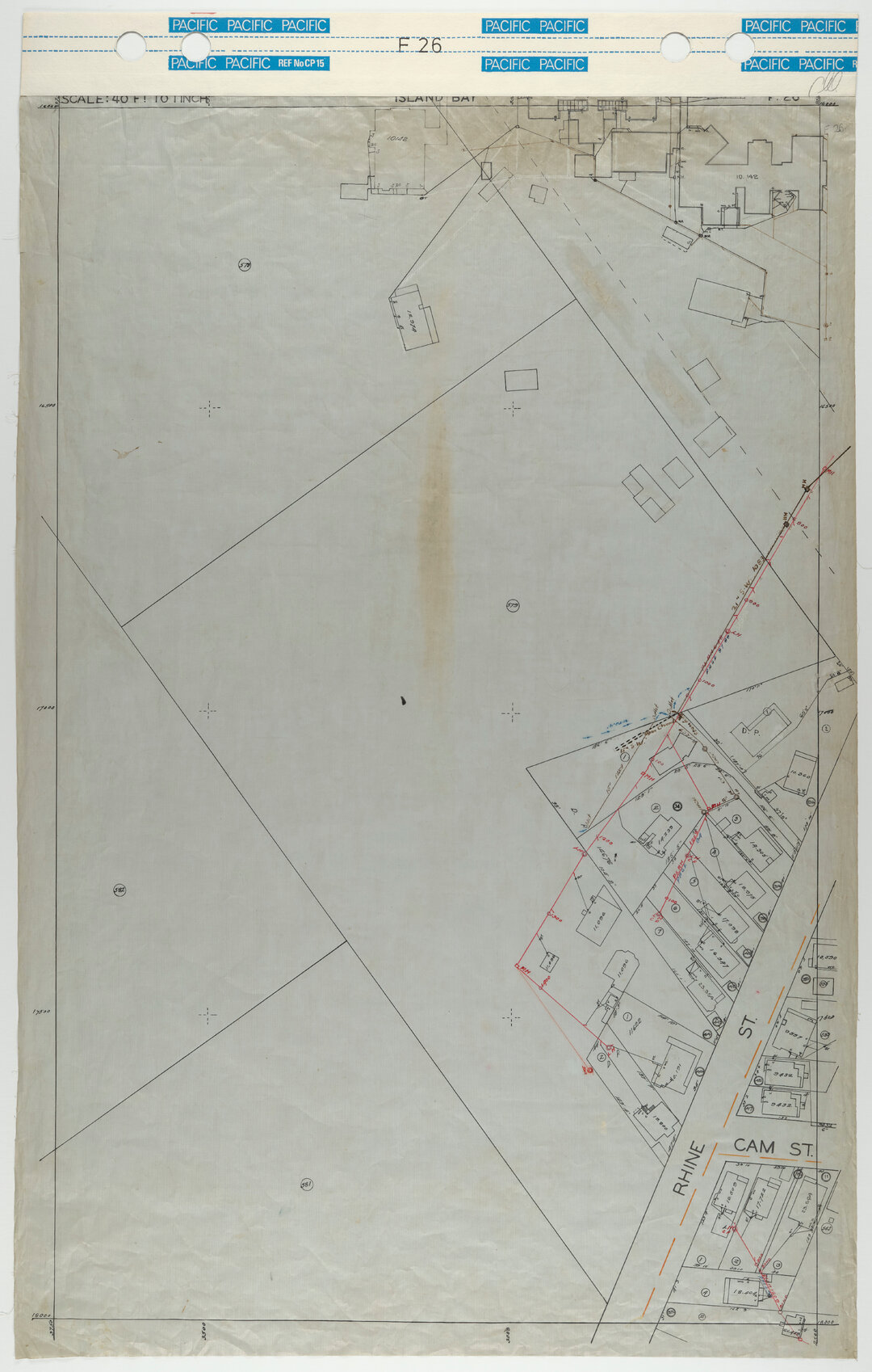 40 Foot to an Inch Record Sheet, sheet F26