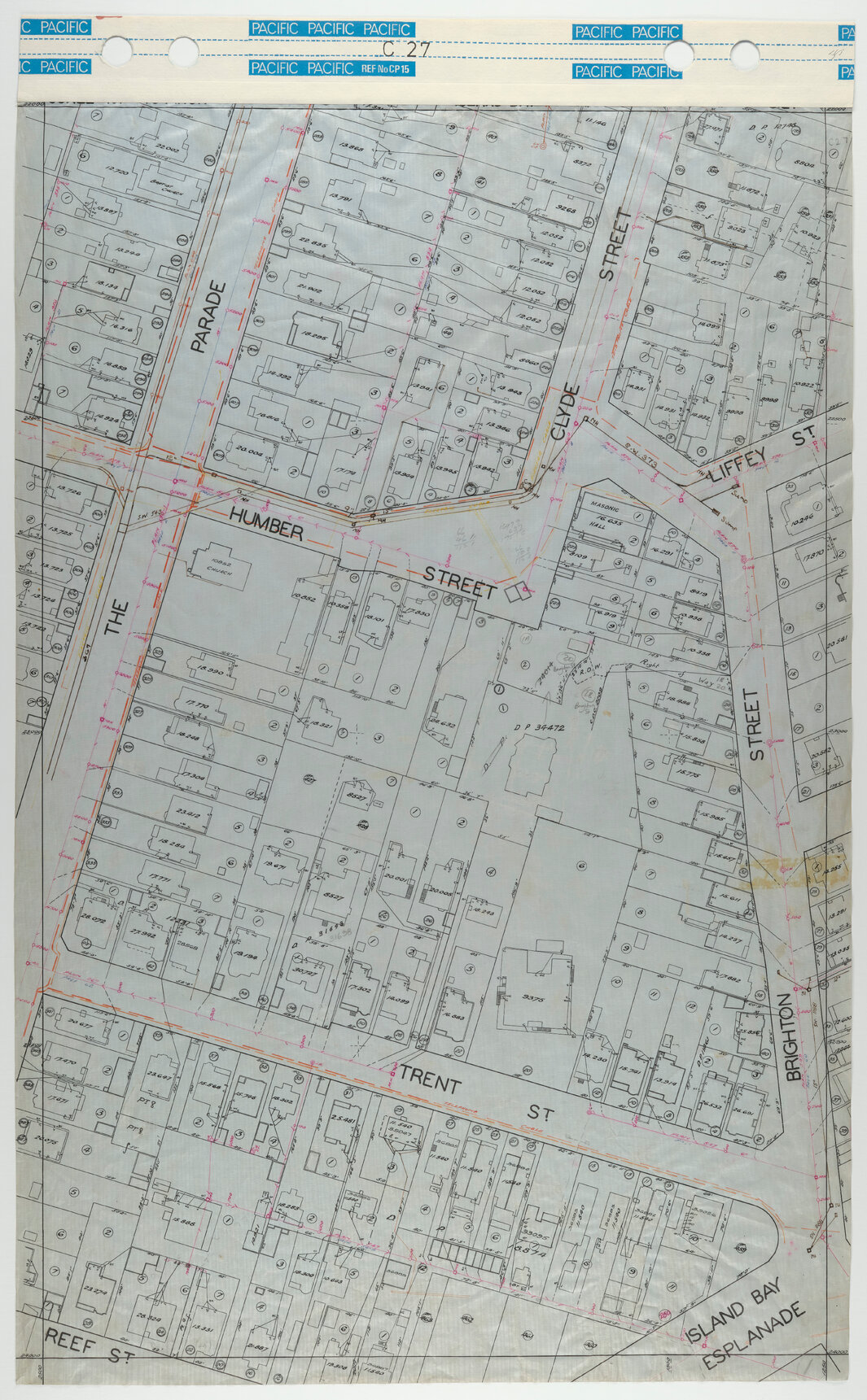 40 Foot to an Inch Record Sheet, sheet C27