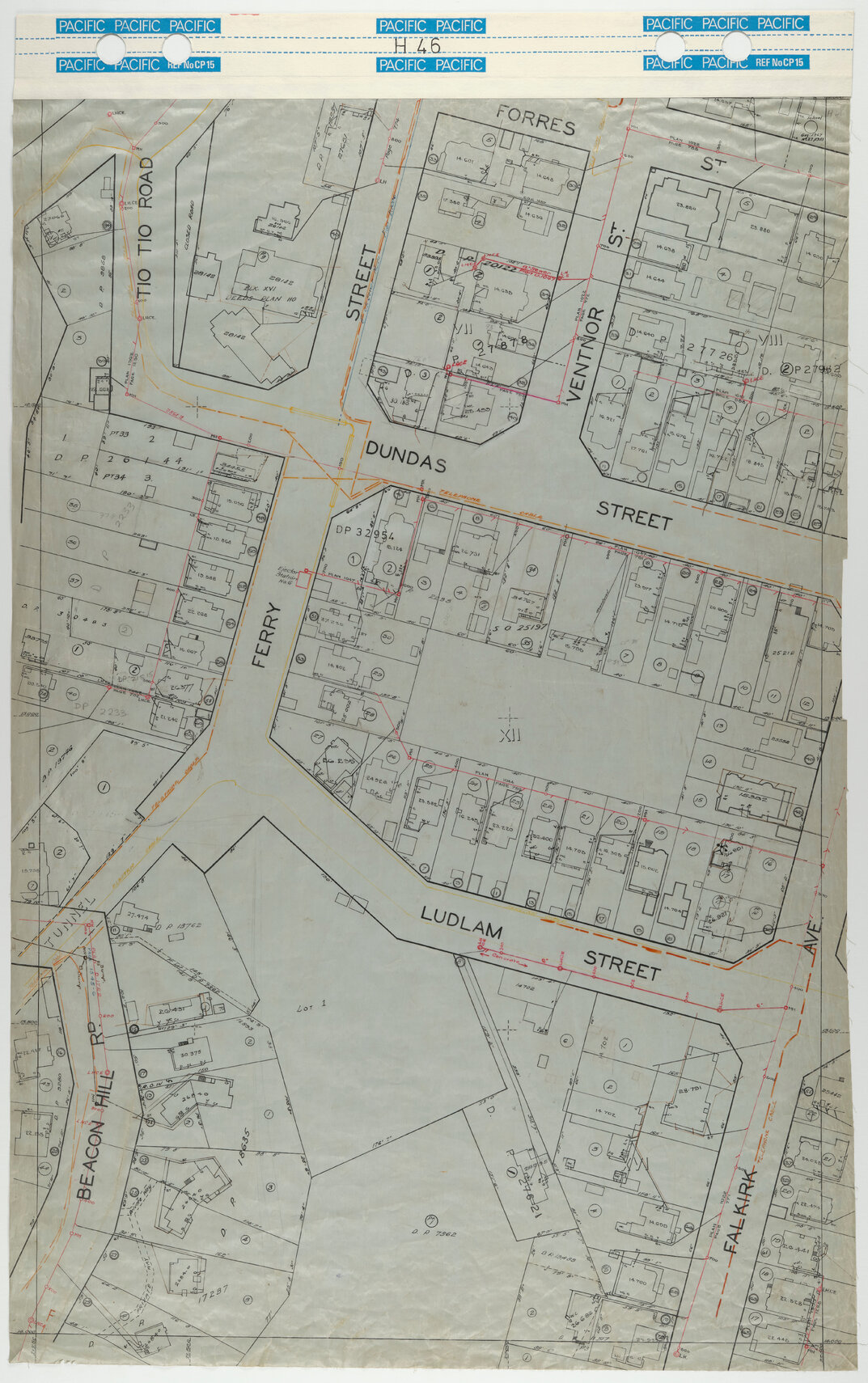 40 Foot to an Inch Record Sheet, sheet H46