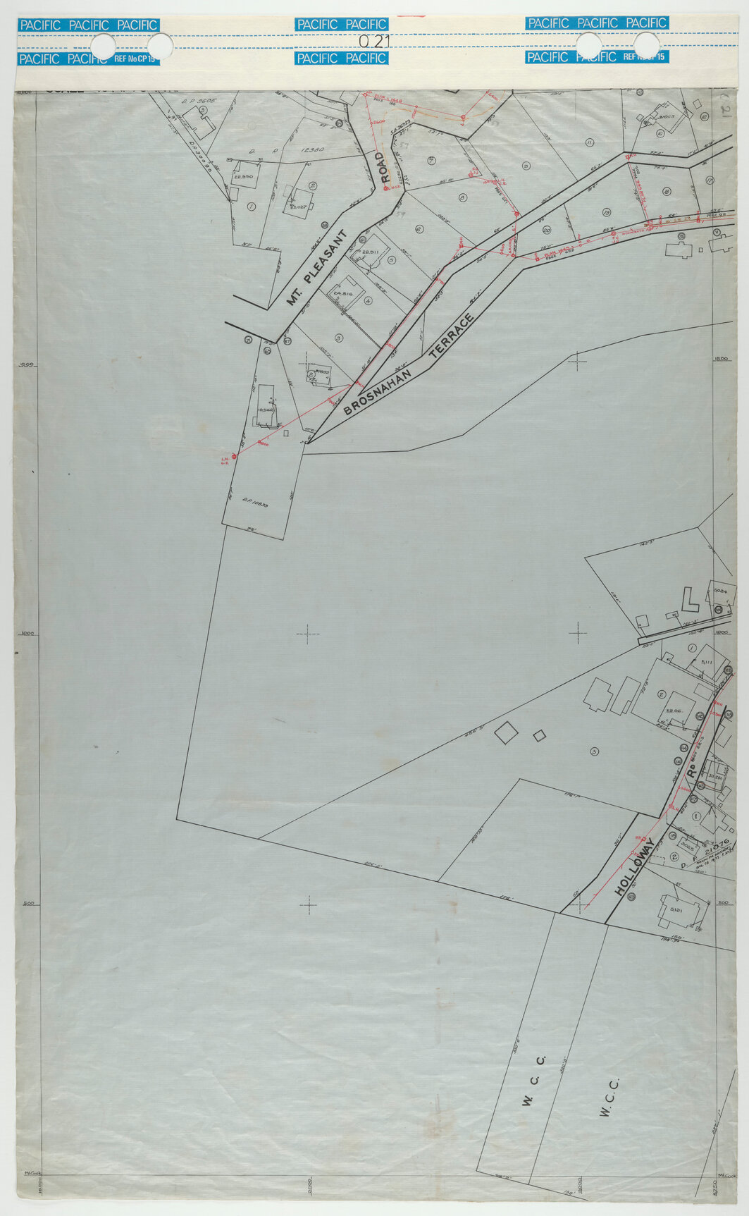 40 Foot to an Inch Record Sheet, sheet O21