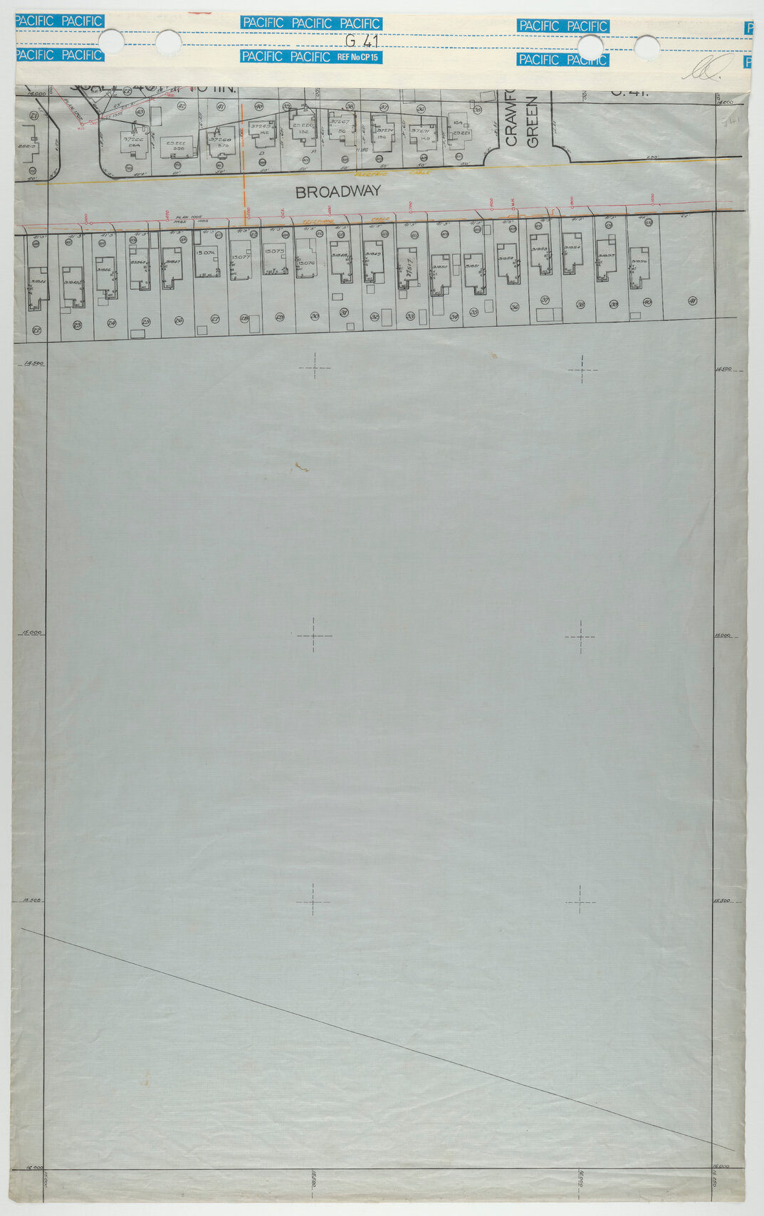 40 Foot to an Inch Record Sheet, sheet G41