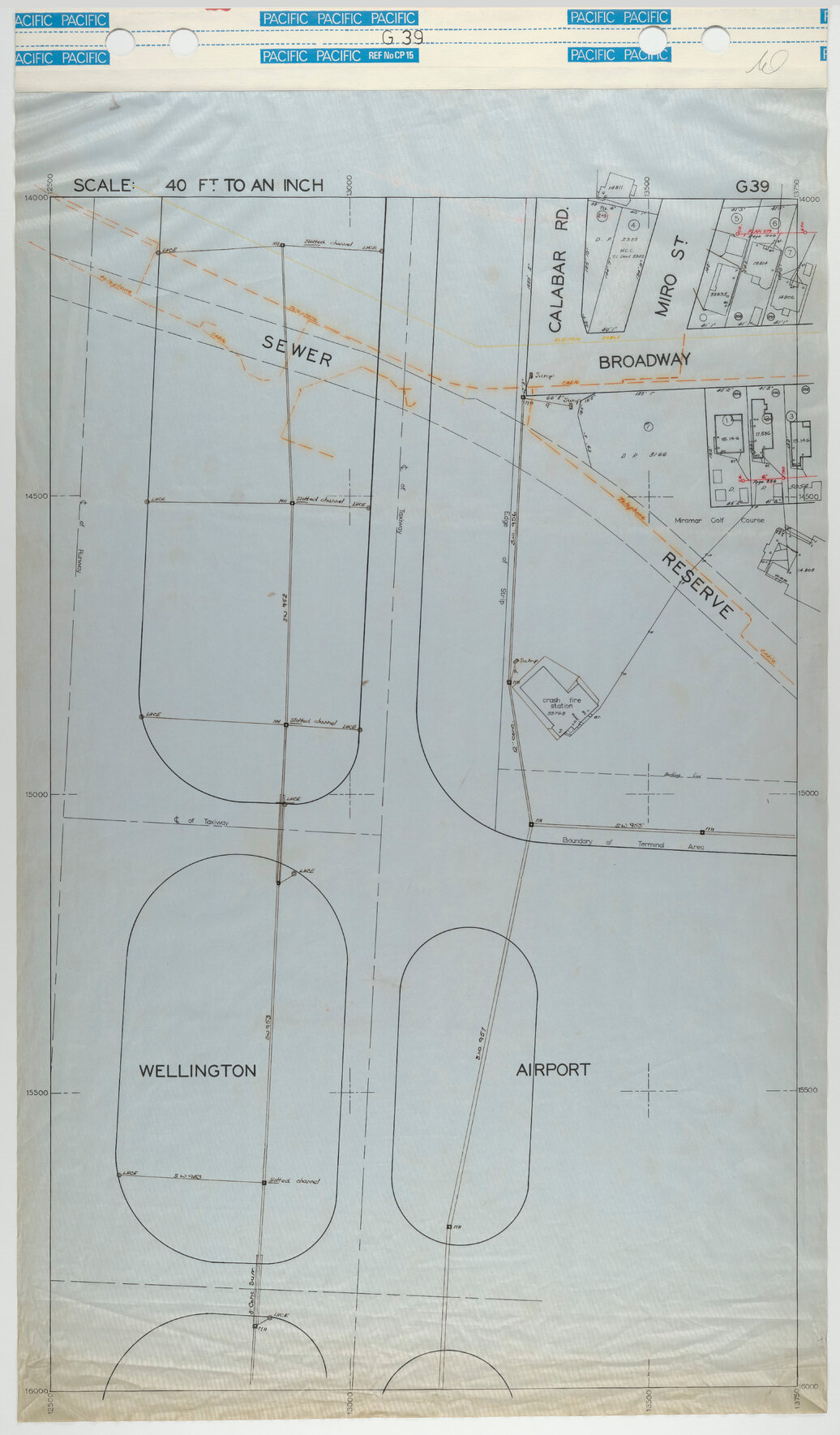 40 Foot to an Inch Record Sheet, sheet G39
